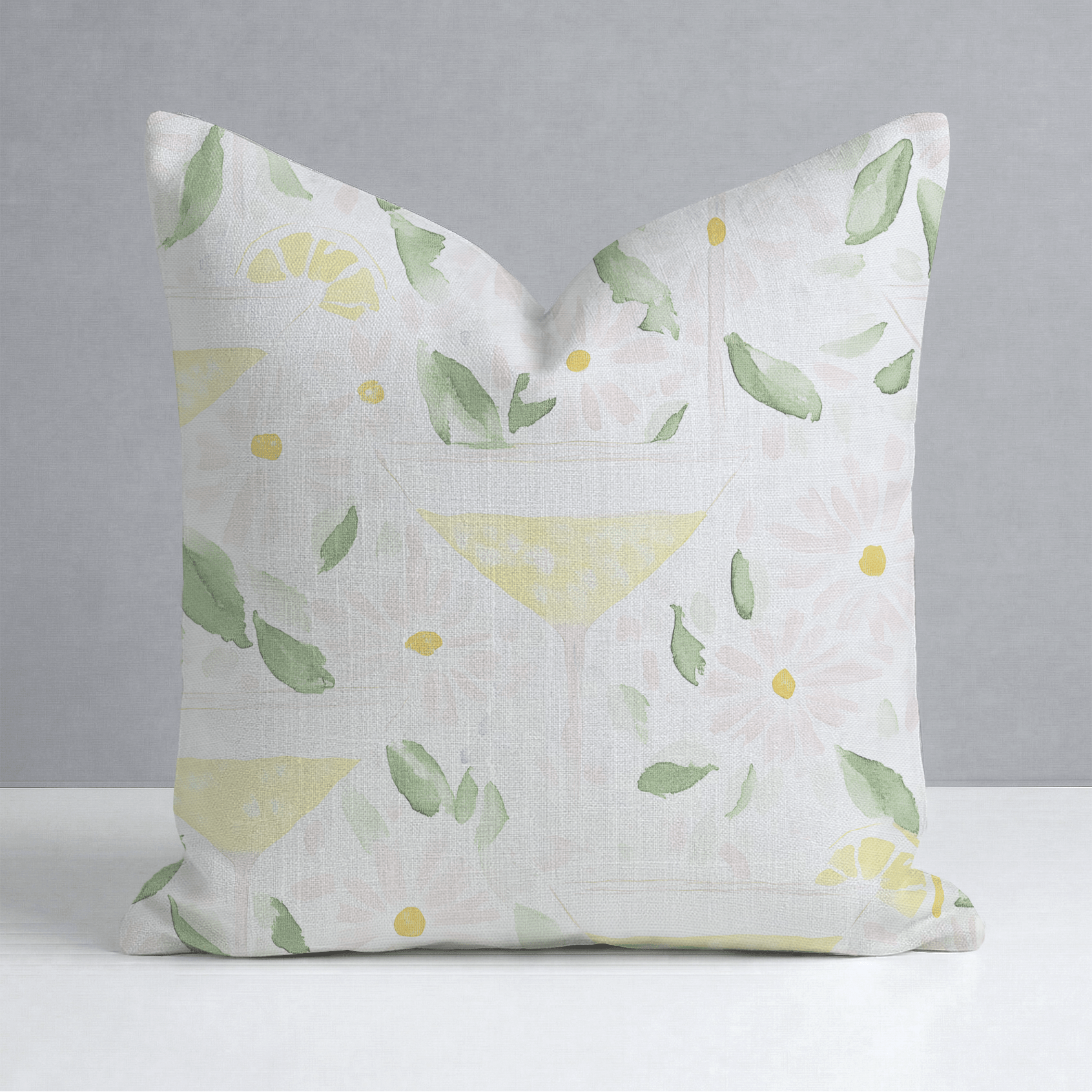 Citrus Chic Throw Pillow - Lemon Park