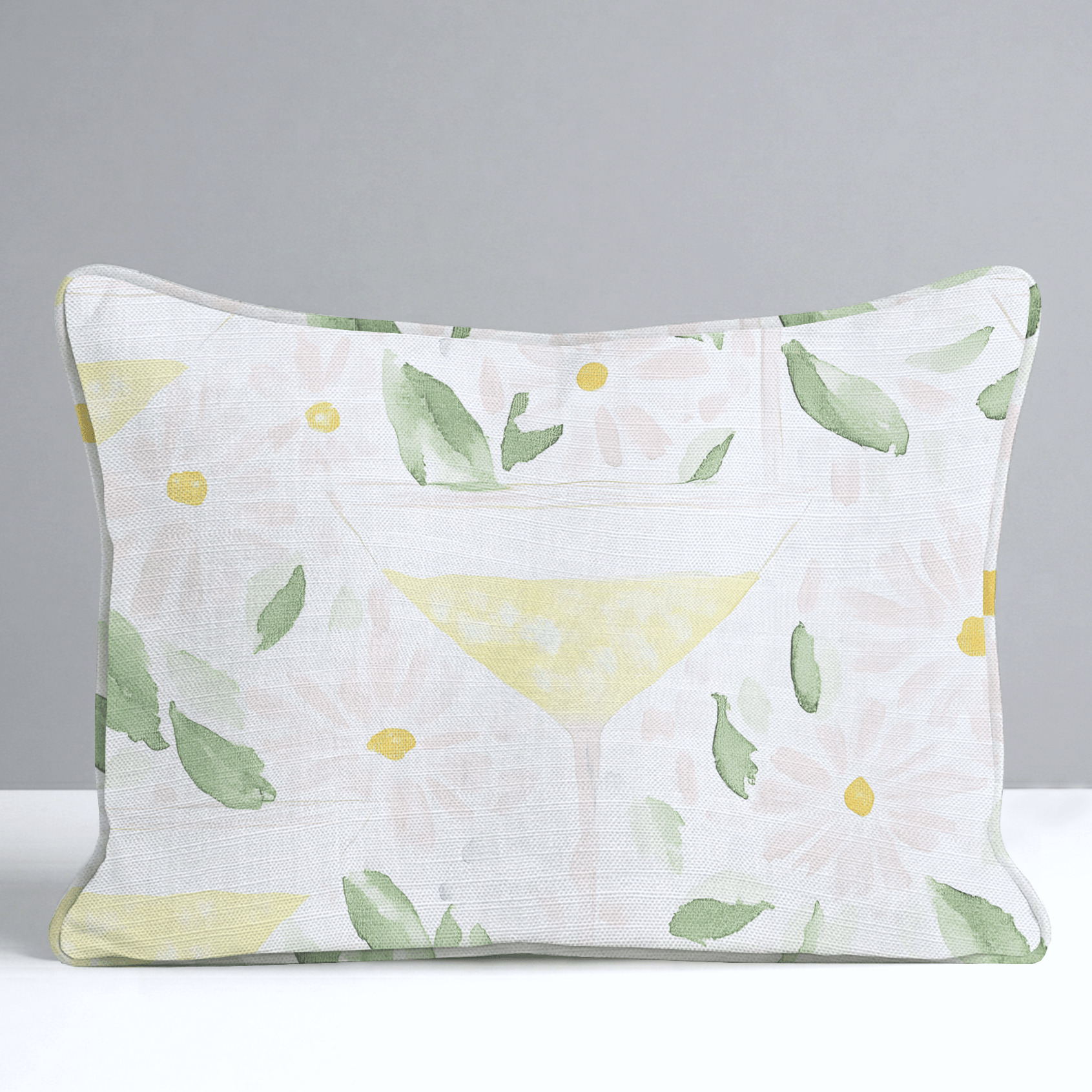 Citrus Chic Throw Pillow - Lemon Park