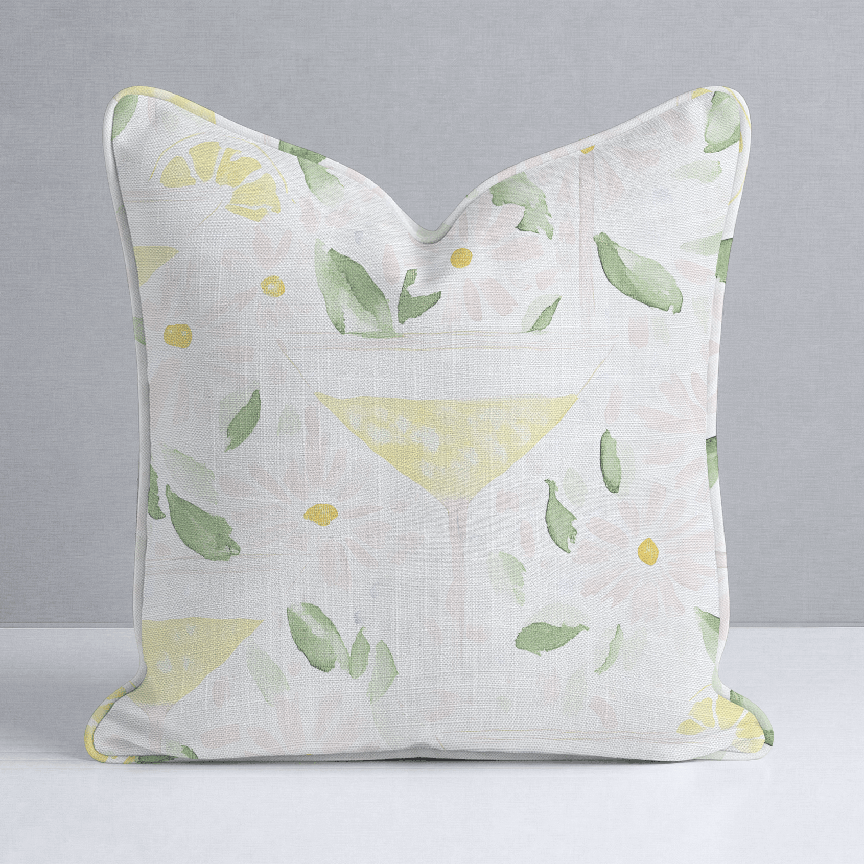 Citrus Chic Throw Pillow - Lemon Park