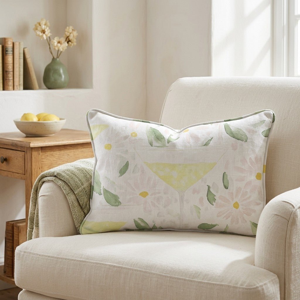 Citrus Chic Throw Pillow - Lemon Park
