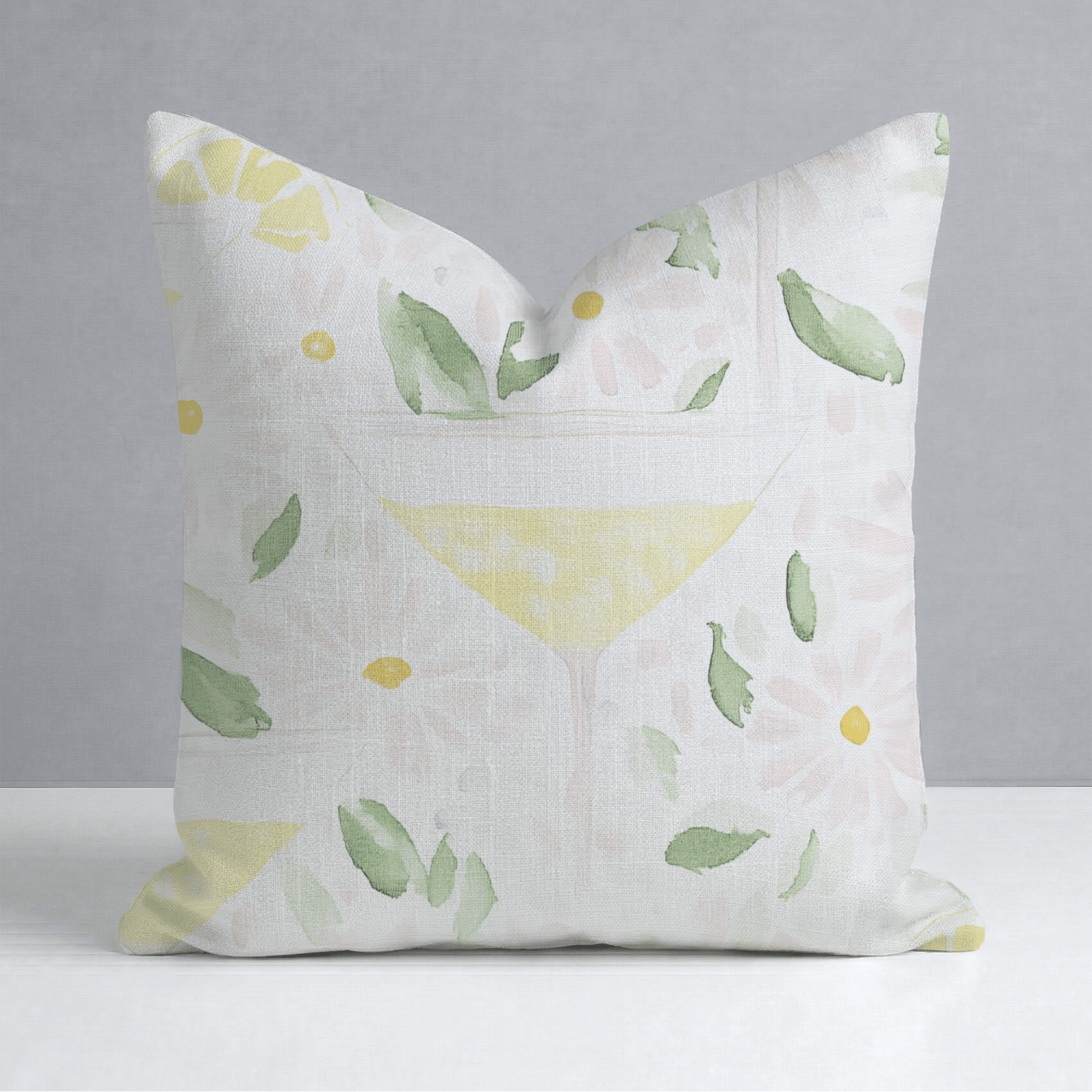 Citrus Chic Throw Pillow - Lemon Park