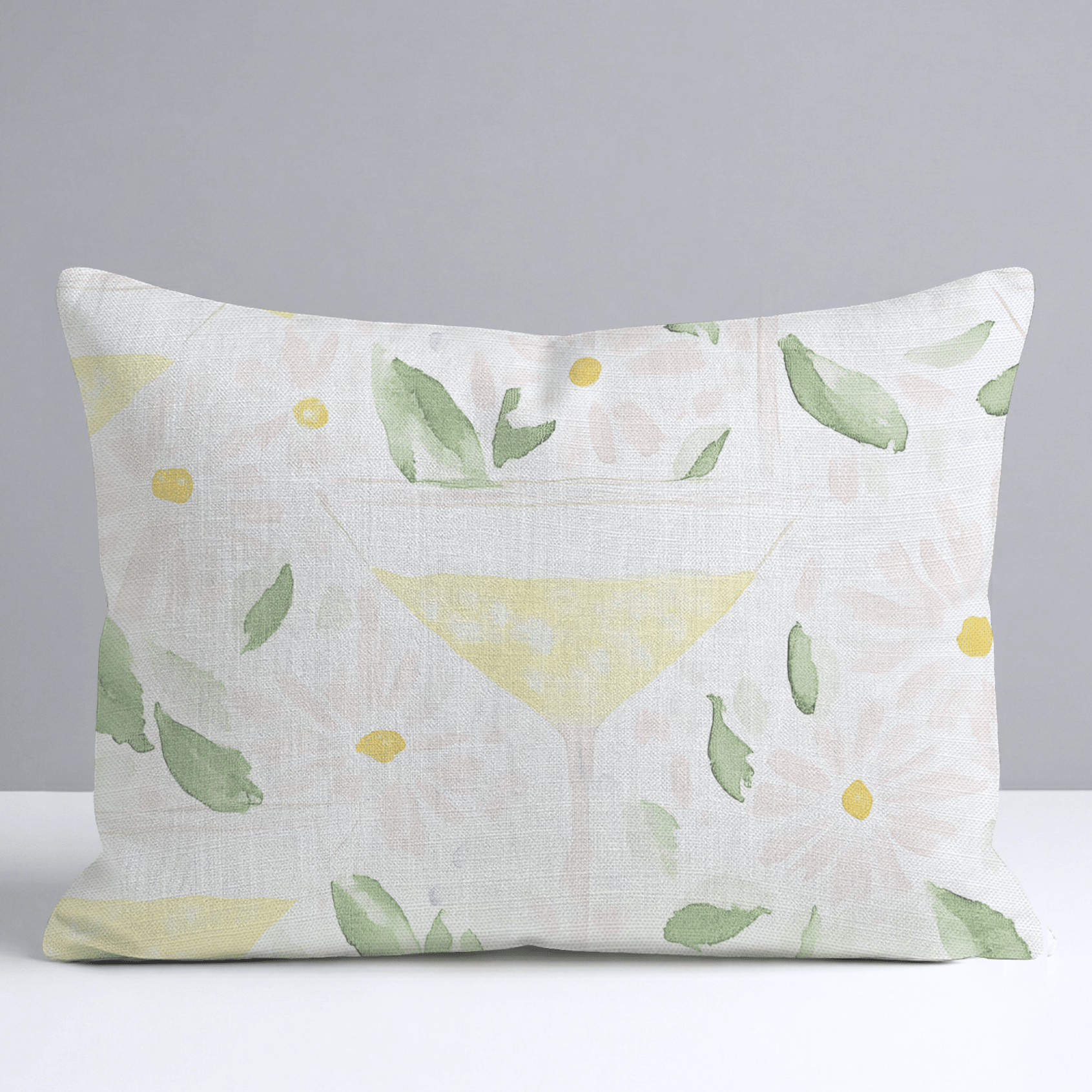 Citrus Chic Throw Pillow - Lemon Park