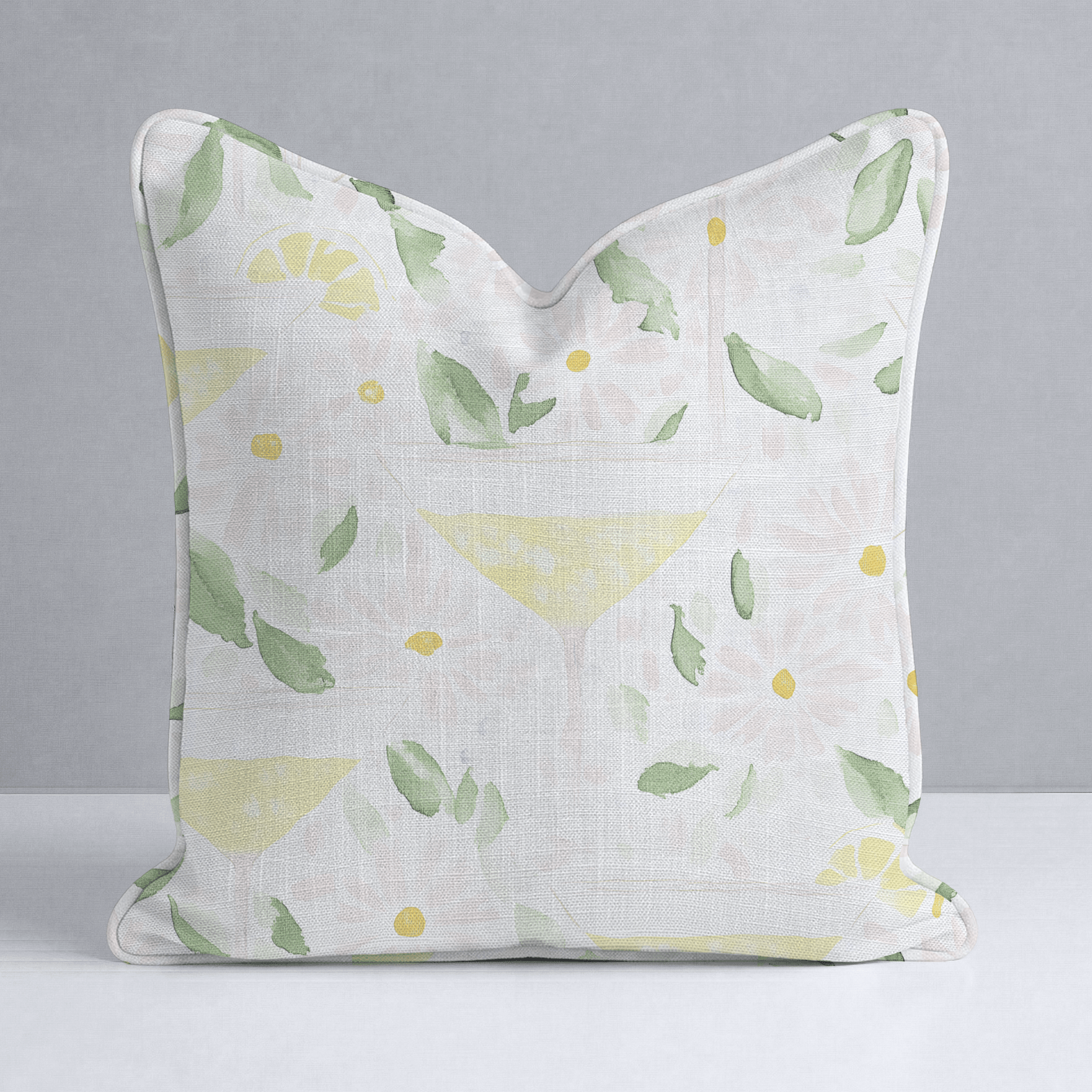 Citrus Chic Throw Pillow - Lemon Park