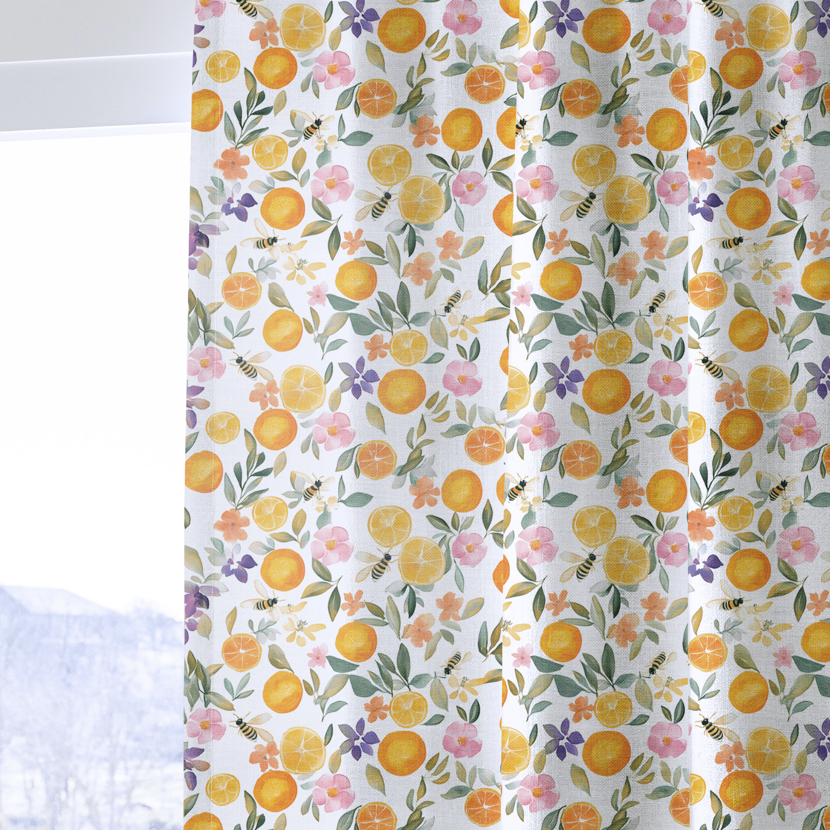 Citrus Serenade - Drapery - Lemon Park