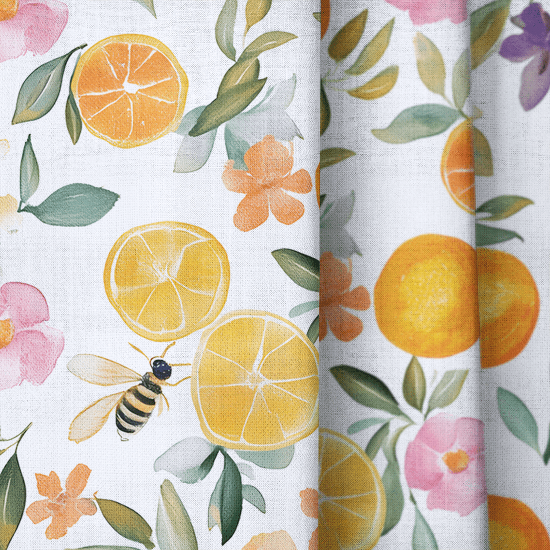 Citrus Serenade - Drapery - Lemon Park