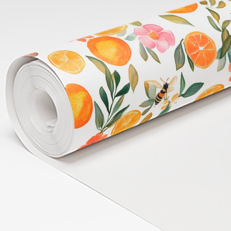 Citrus Serenade Wallpaper - Lemon Park