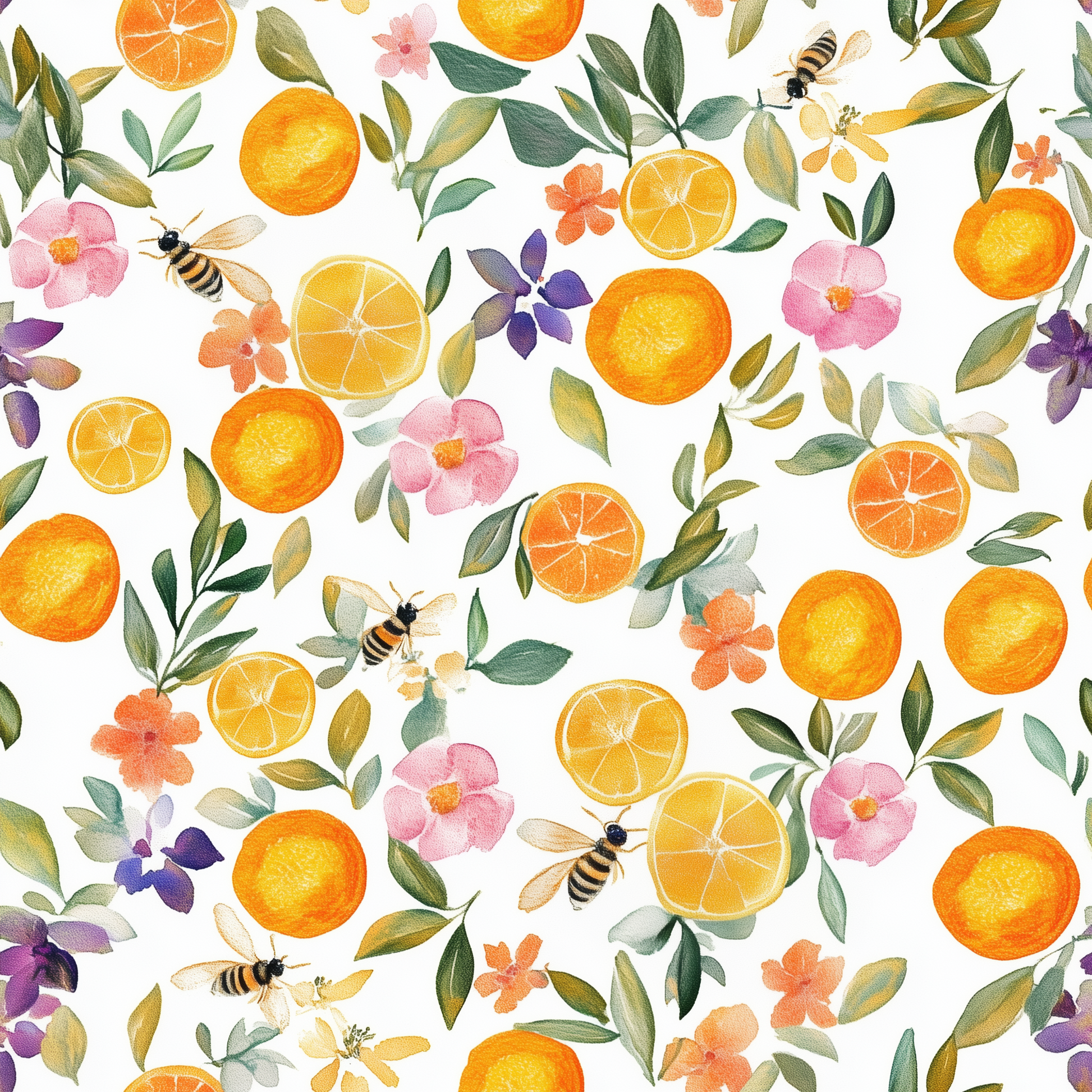 Citrus Serenade Wallpaper - Lemon Park