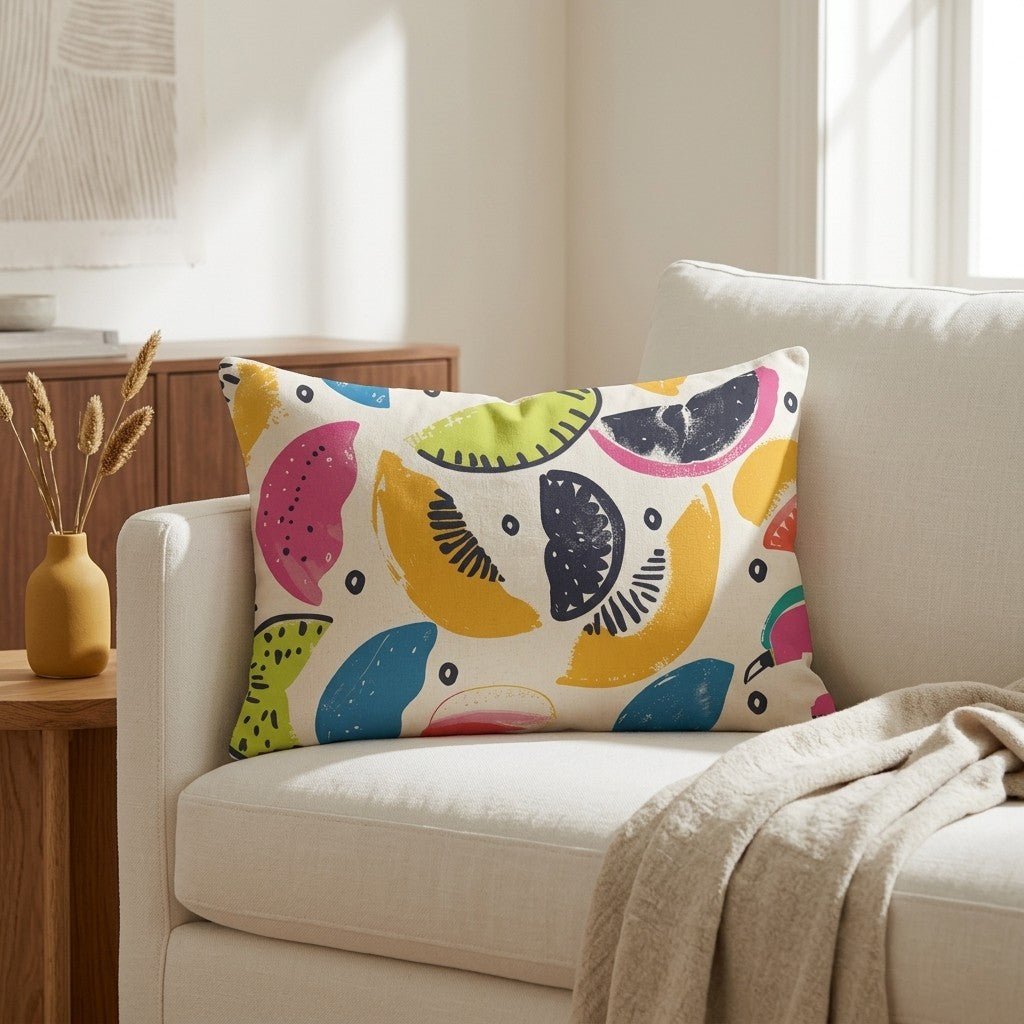Citrus Sienna Throw Pillow - Lemon Park
