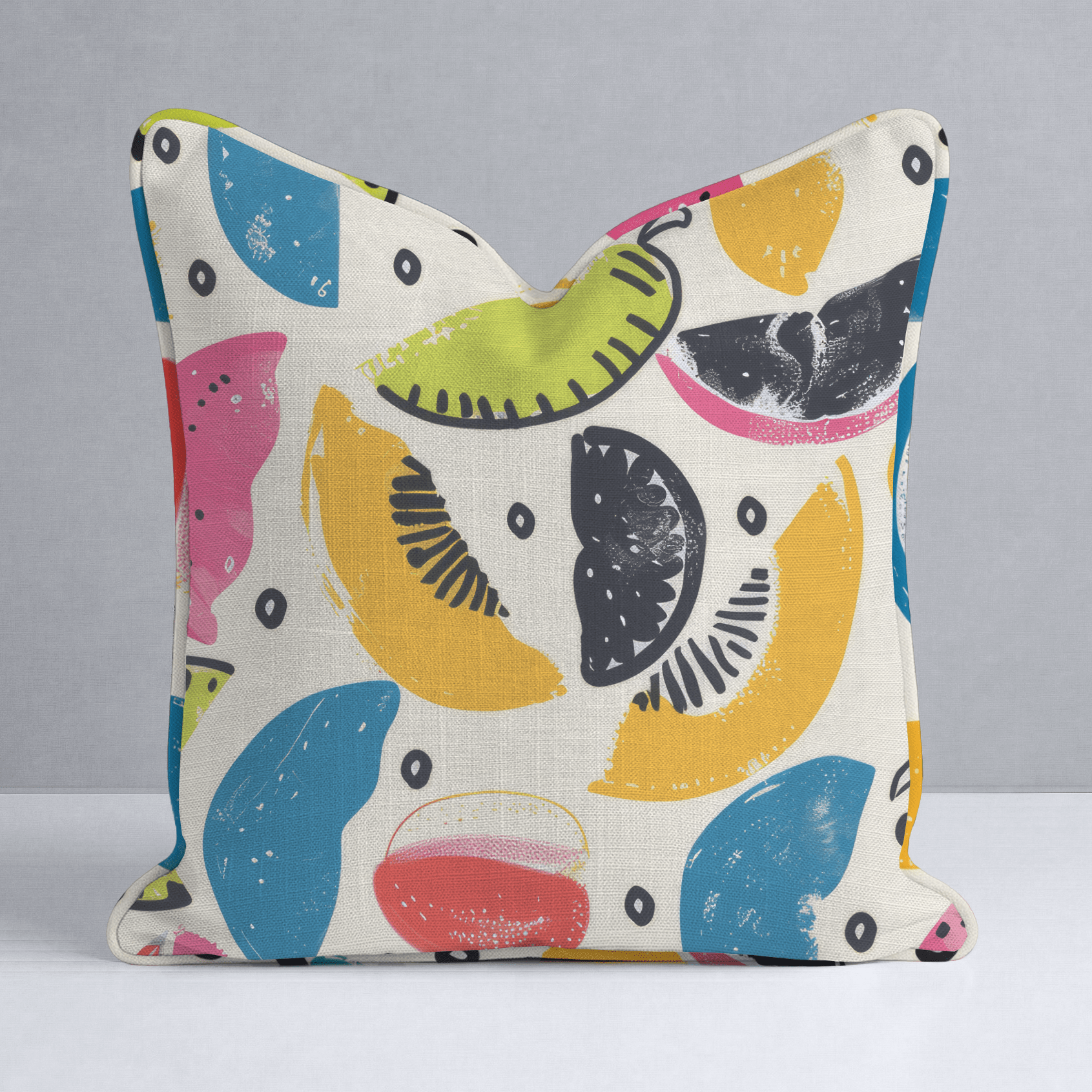 Citrus Sienna Throw Pillow - Lemon Park