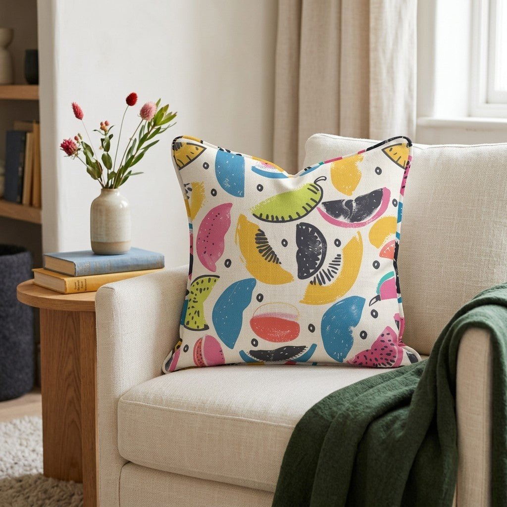 Citrus Sienna Throw Pillow - Lemon Park