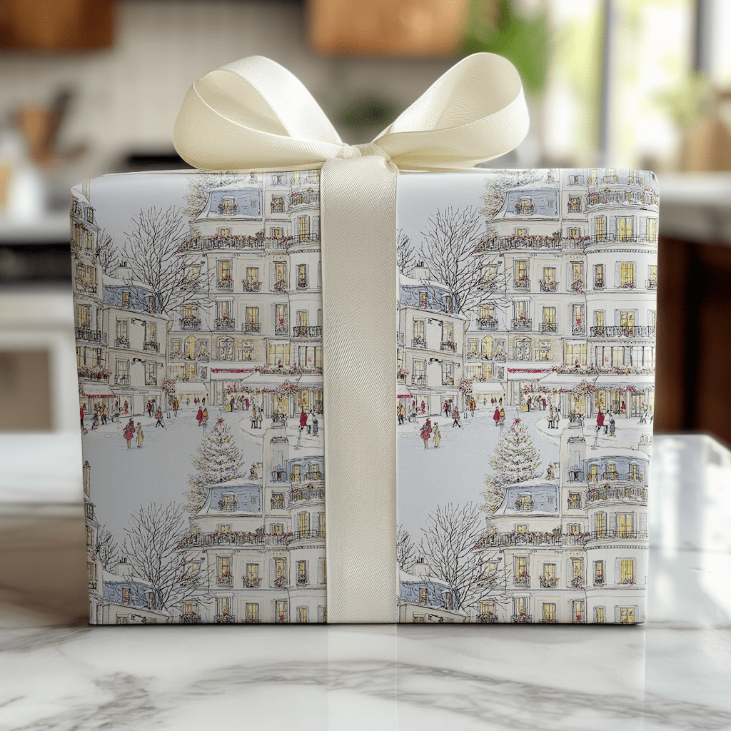 City Sidewalks - Wrapping Paper - Lemon Park