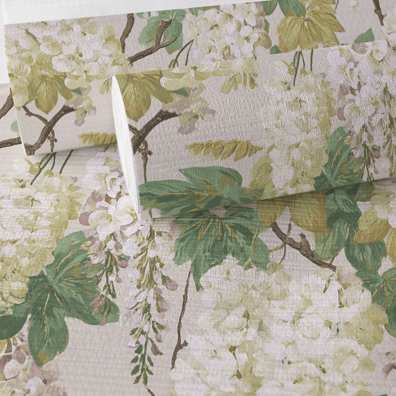 Claire Gabrielle Faux Grasscloth Wallpaper - Lemon Park