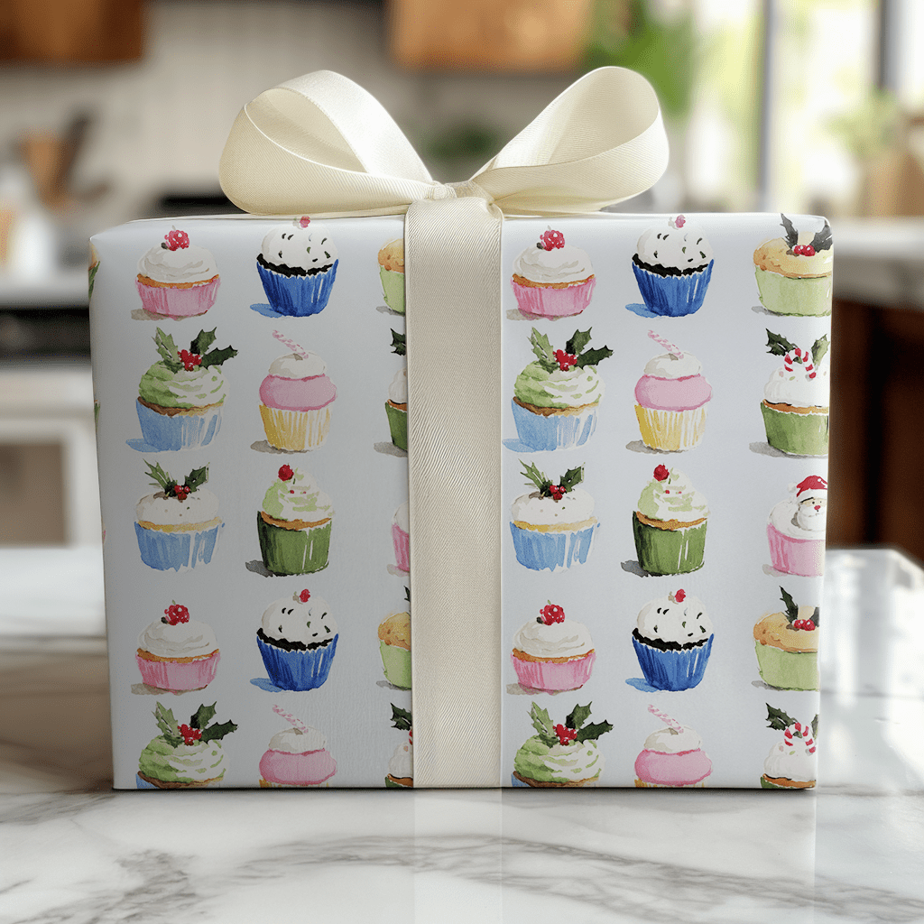 Clara Cupcakes - Wrapping Paper - Lemon Park