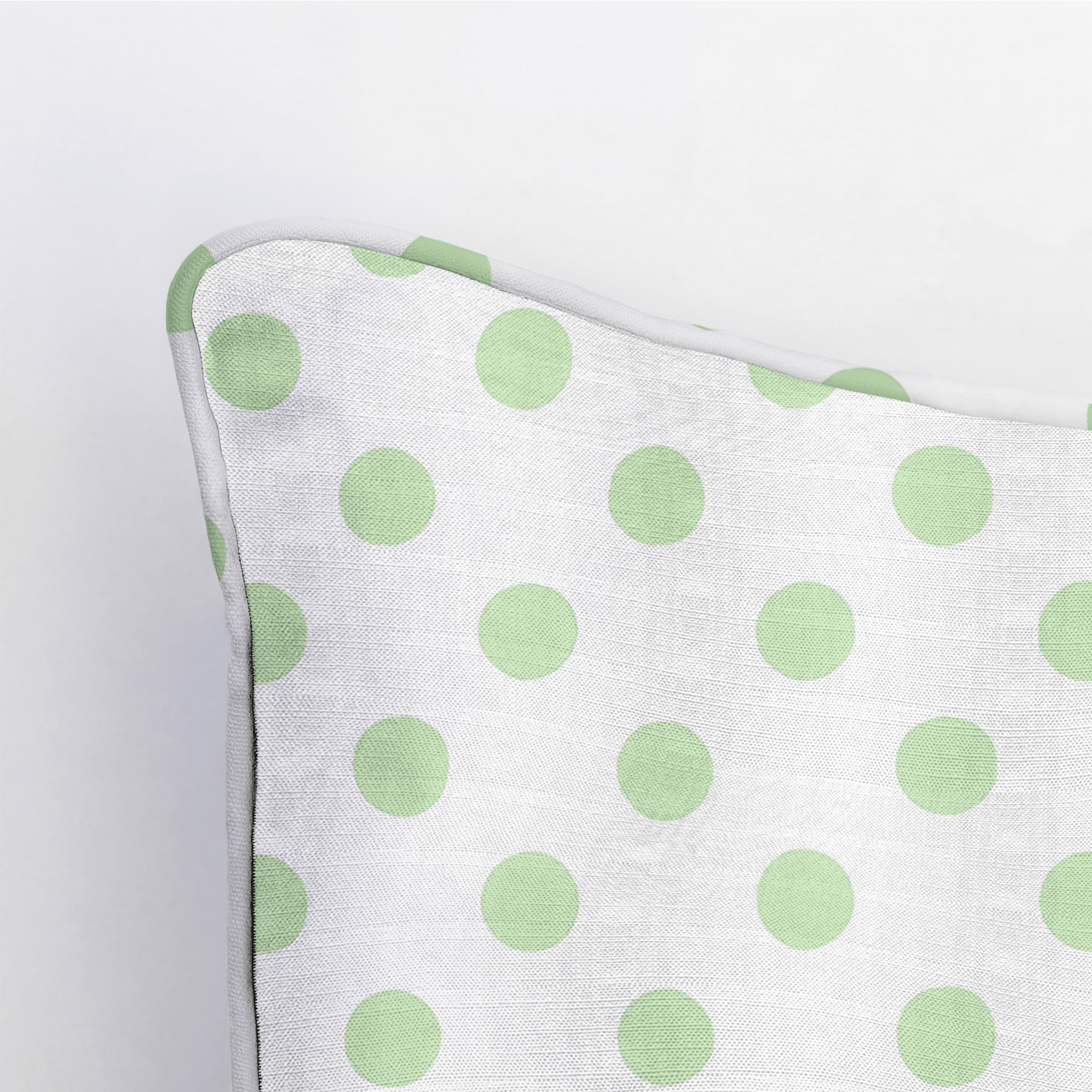 Classic Green Dots Throw Pillow - Lemon Park