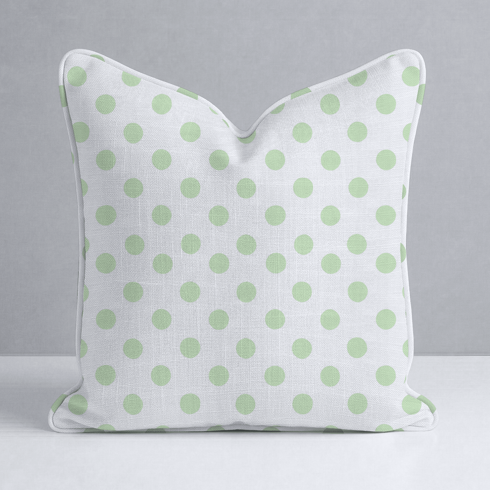 Classic Green Dots Throw Pillow - Lemon Park
