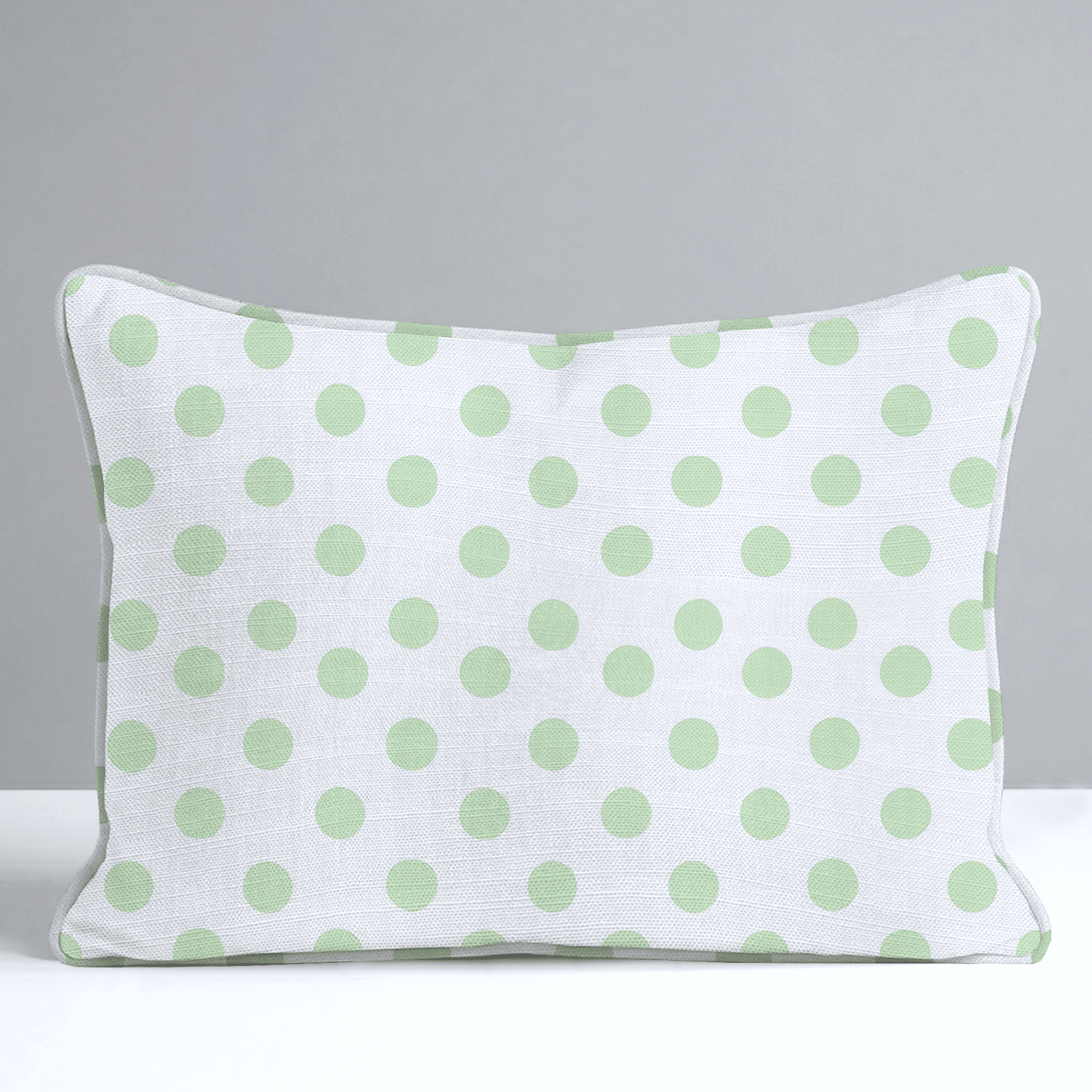 Classic Green Dots Throw Pillow - Lemon Park