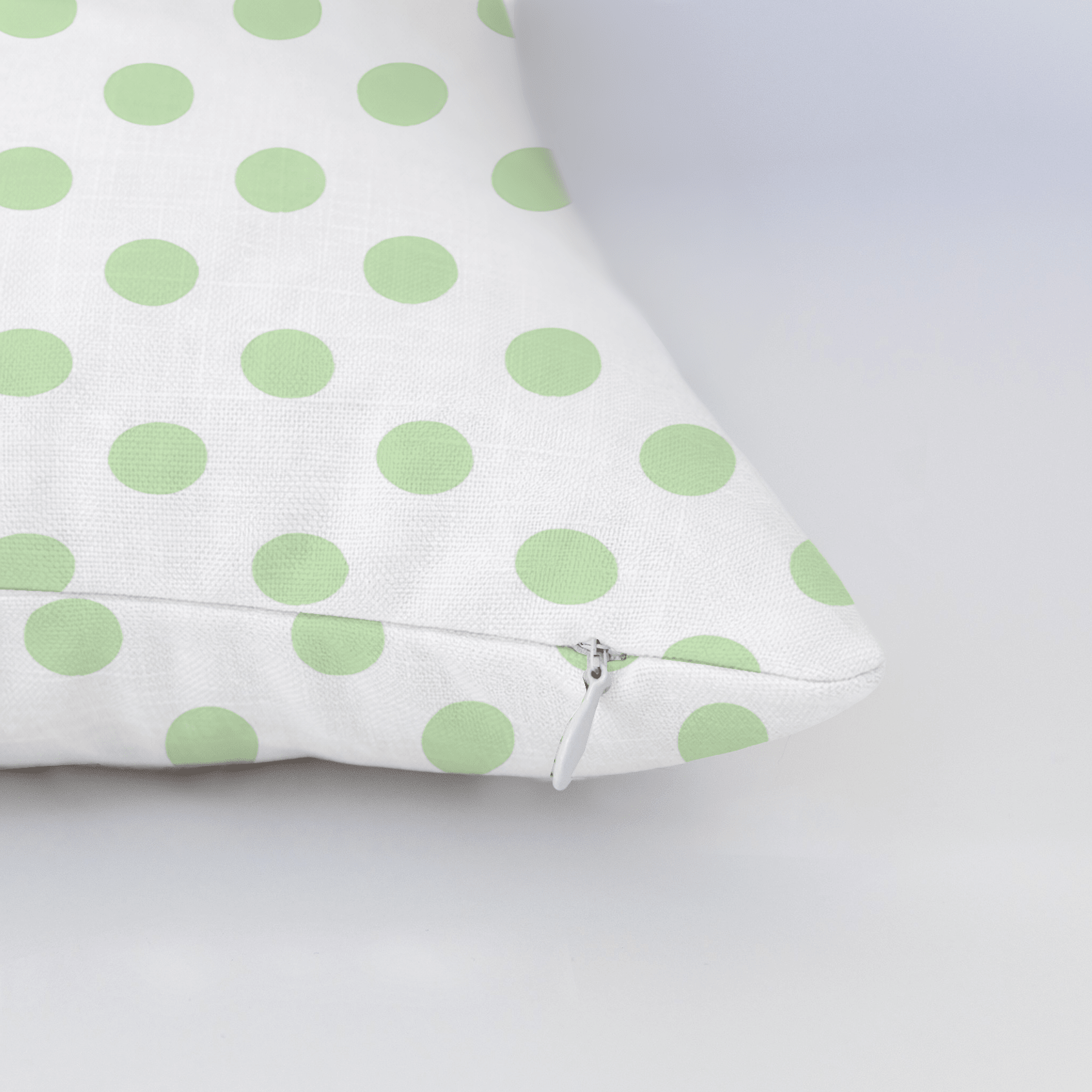 Classic Green Dots Throw Pillow - Lemon Park