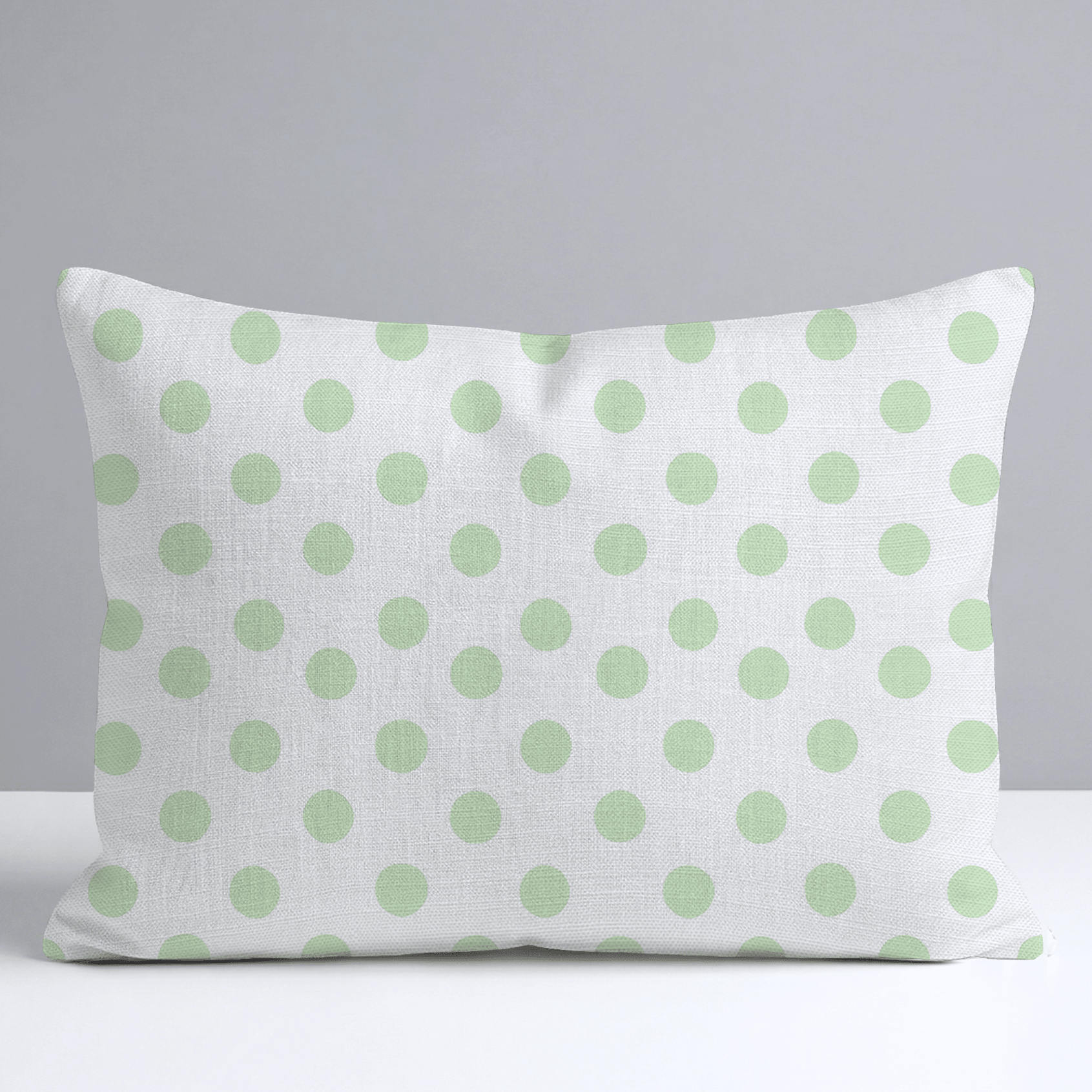 Classic Green Dots Throw Pillow - Lemon Park