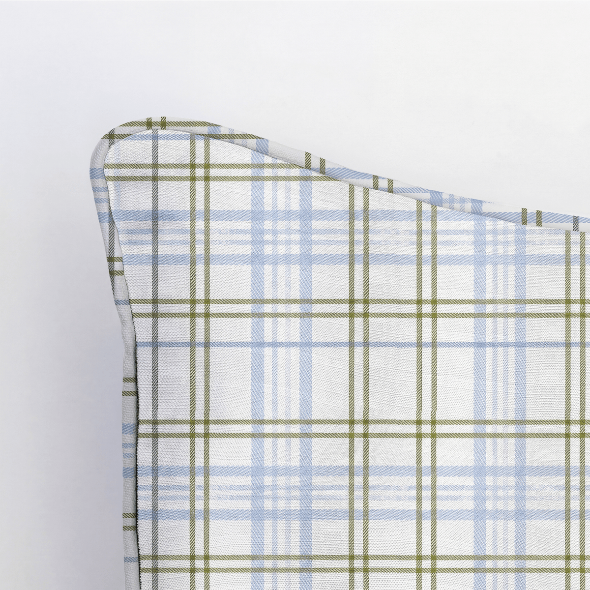 Classic Harmony Cream Plaid Throw Pillow - Lemon Park