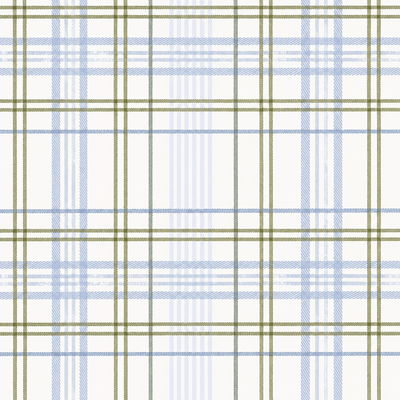 Classic Harmony Cream Plaid Wallpaper - Lemon Park