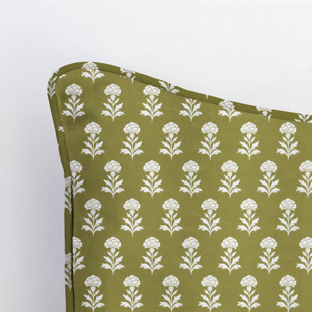 Classic Harmony Green Motif Throw Pillow - Lemon Park