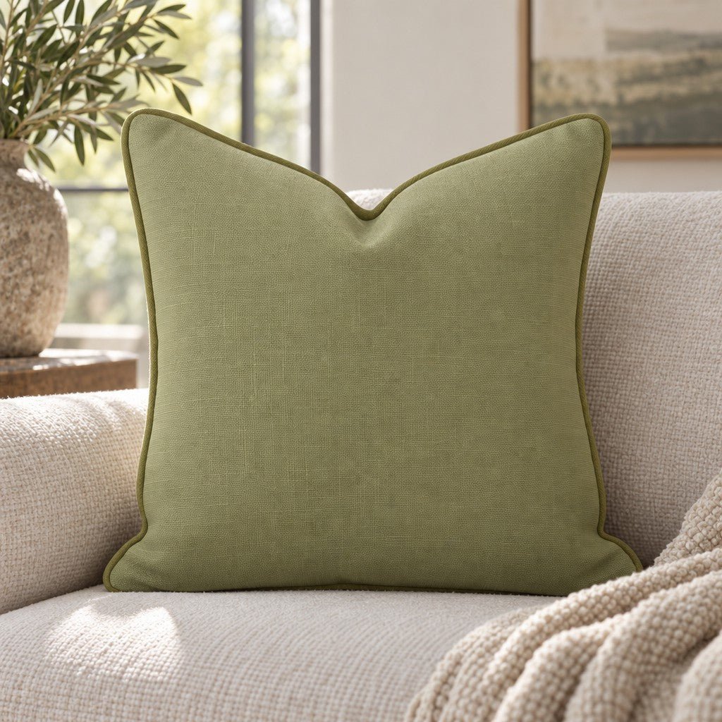 Classic Harmony Green Throw Pillow - Lemon Park