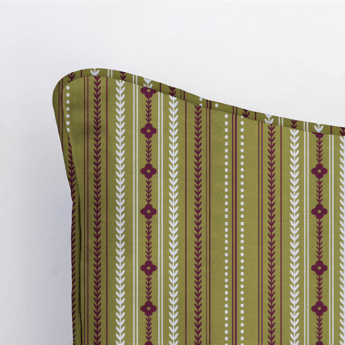 Classic Harmony Green Trellis Throw Pillow - Lemon Park