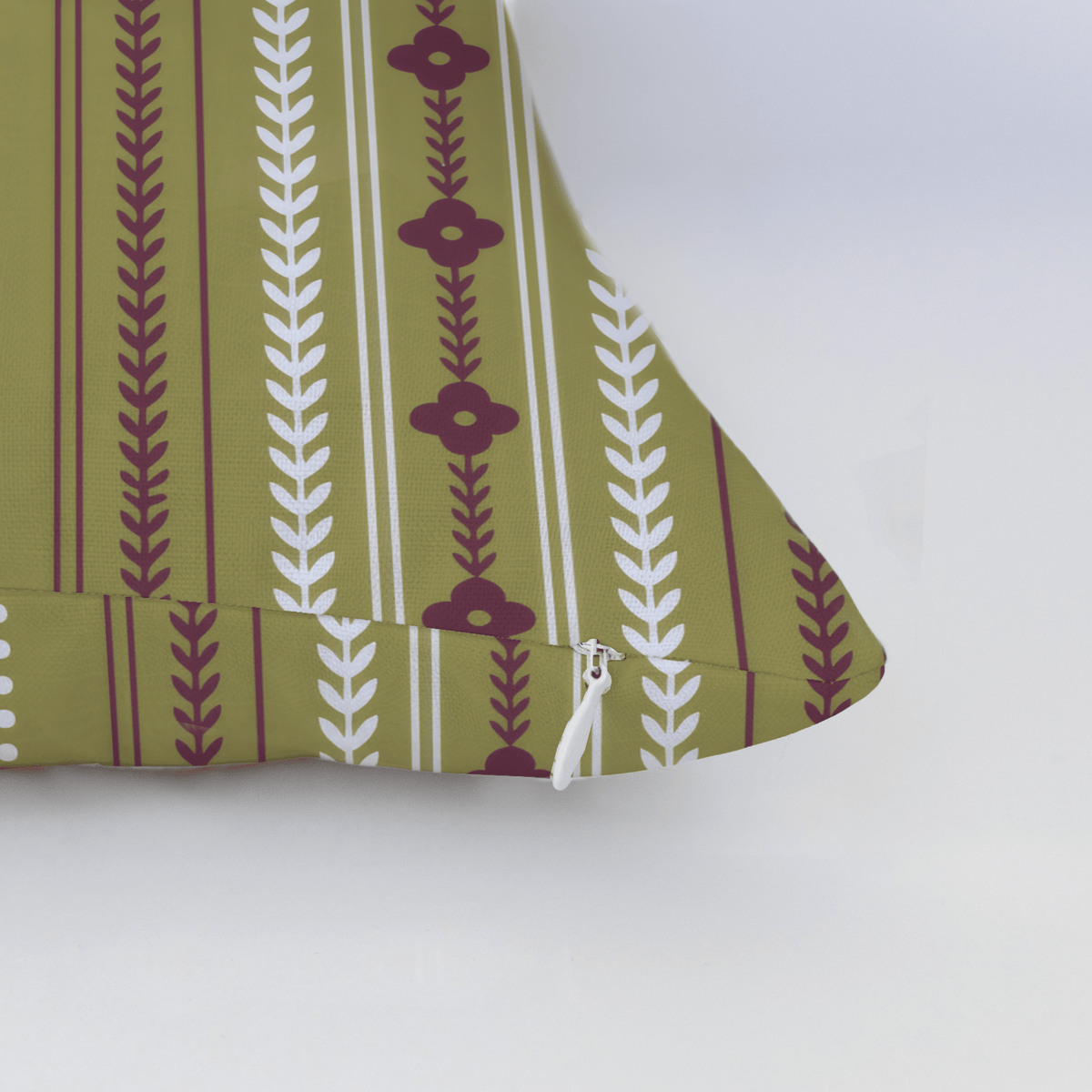 Classic Harmony Green Trellis Throw Pillow - Lemon Park