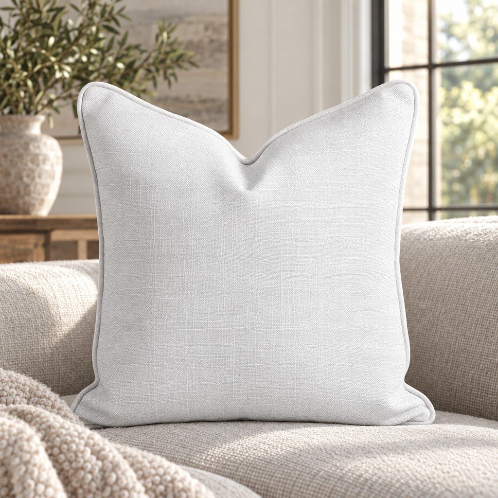 Classic Harmony Linen Throw Pillow - Lemon Park