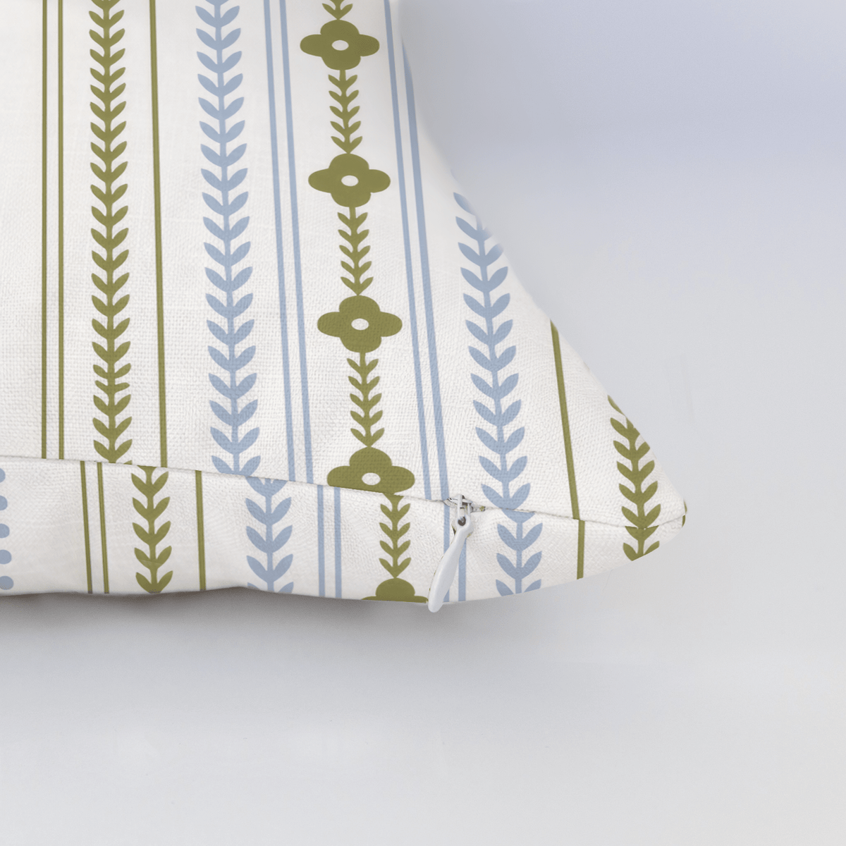 Classic Harmony Linen Trellis Throw Pillow - Lemon Park