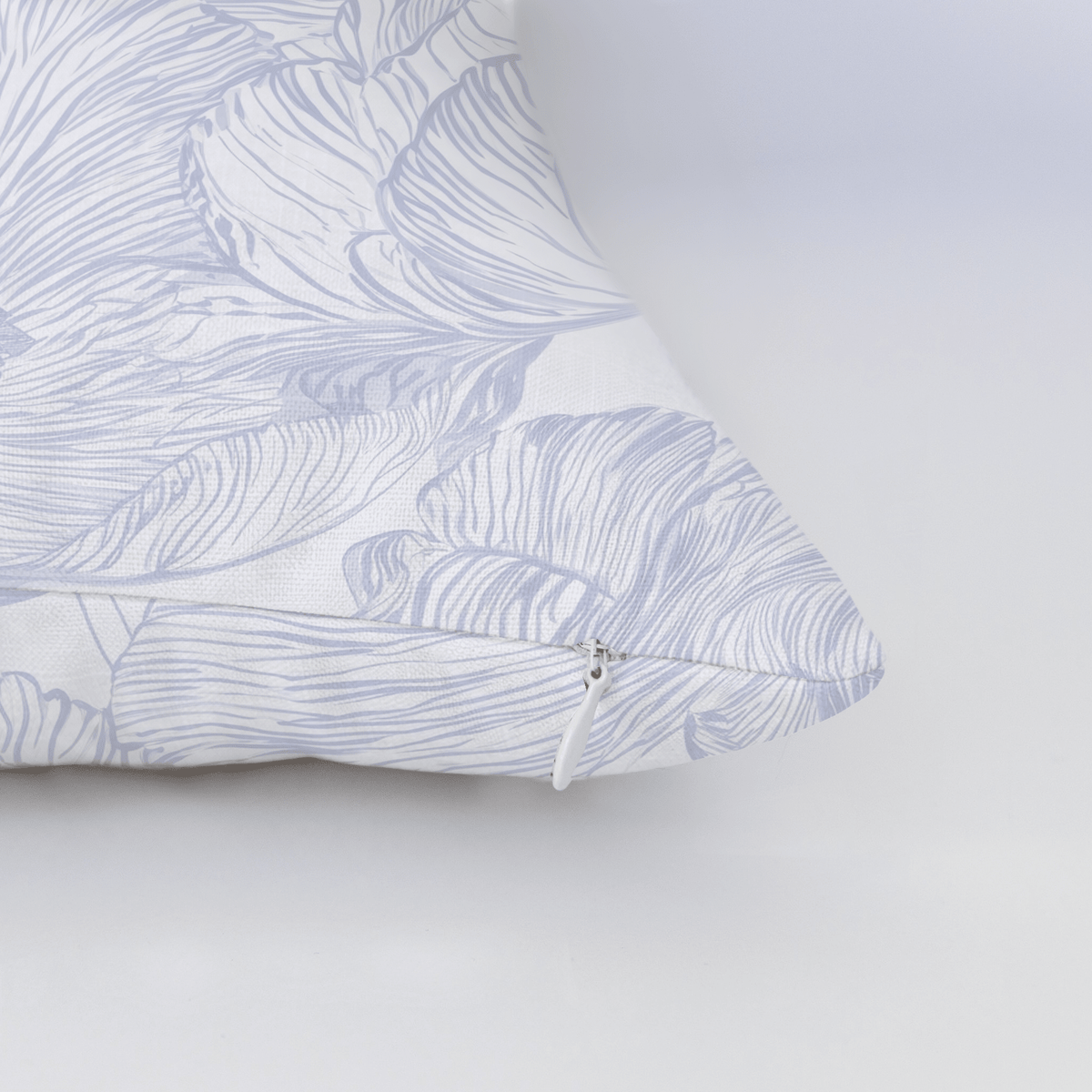 Classic Harmony Perwinkle Peony Throw Pillow - Lemon Park