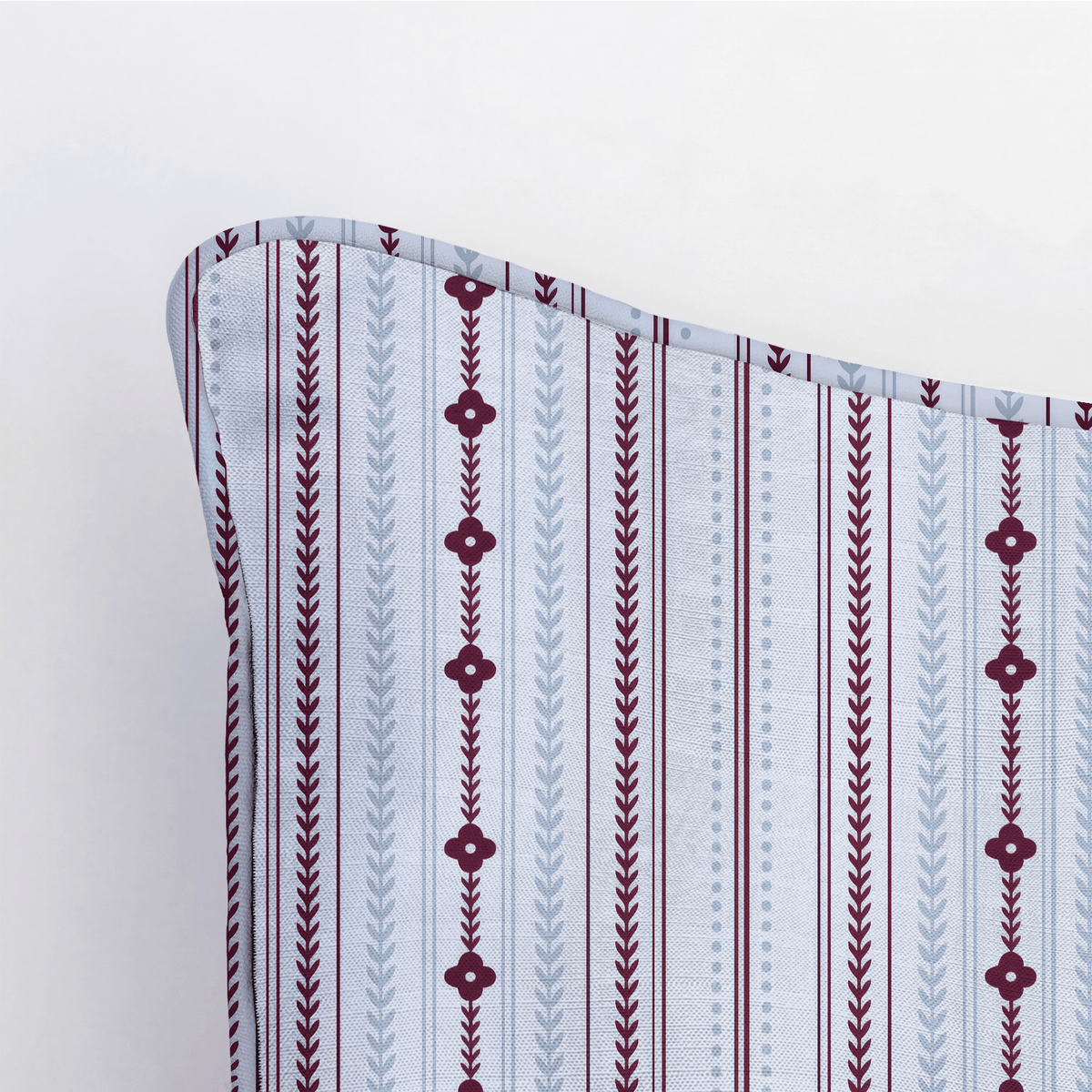 Classic Harmony Perwinkle Trellis Throw Pillow - Lemon Park