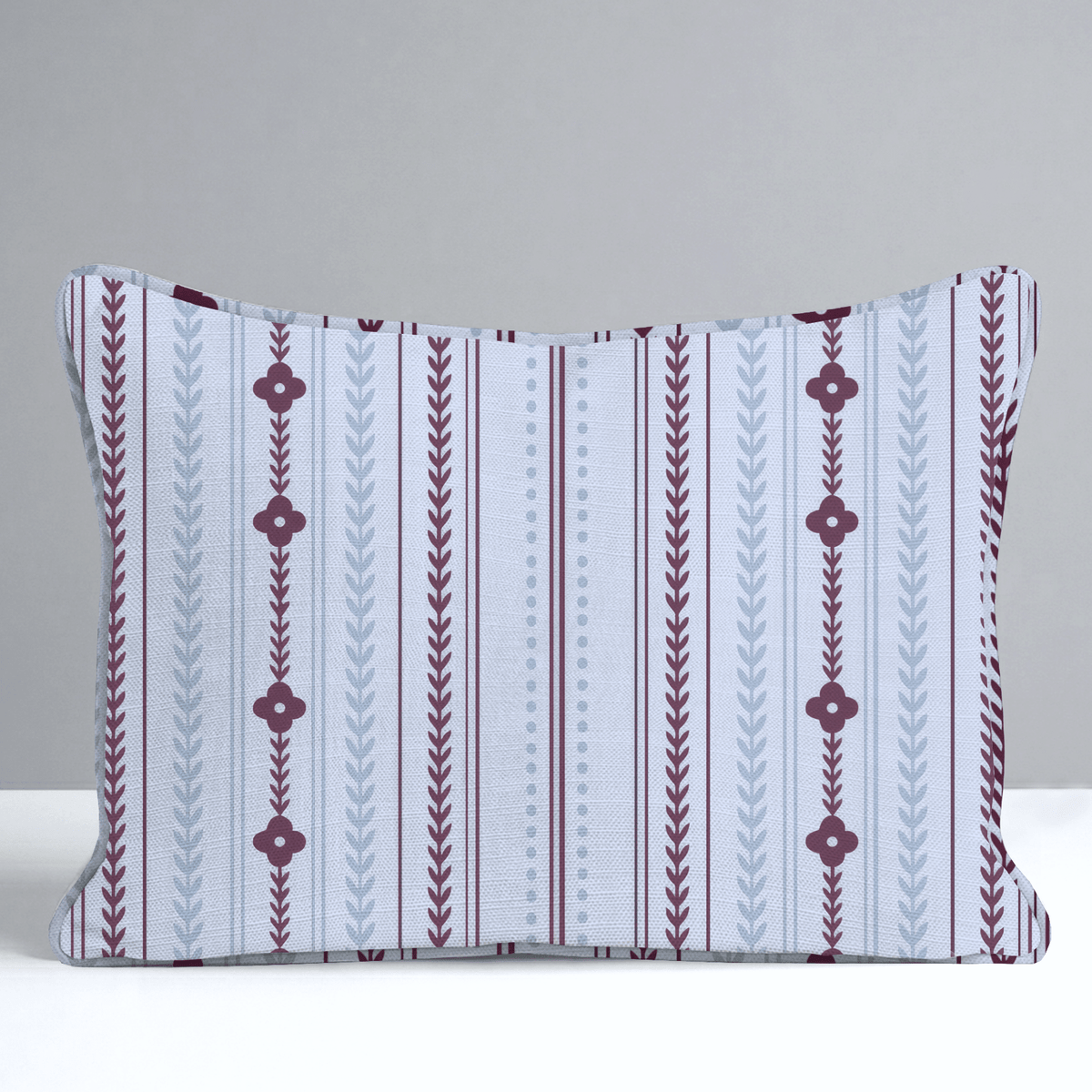 Classic Harmony Perwinkle Trellis Throw Pillow - Lemon Park