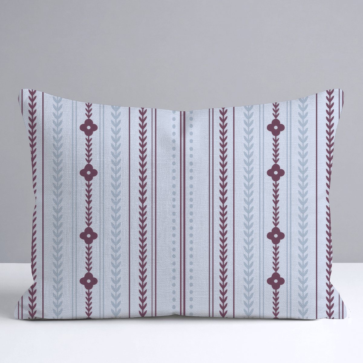 Classic Harmony Perwinkle Trellis Throw Pillow - Lemon Park