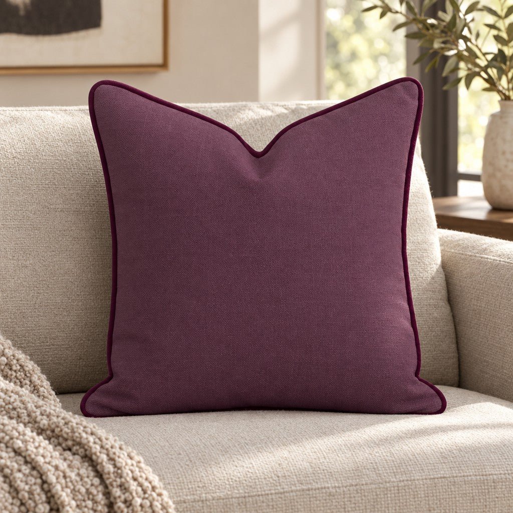 Classic Harmony Plum-2 Throw Pillow - Lemon Park