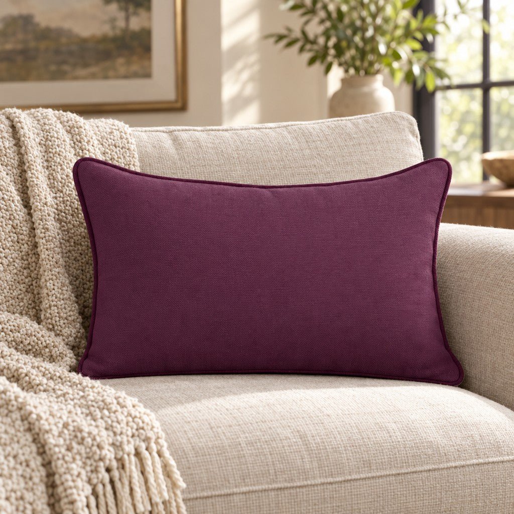 Classic Harmony Plum-2 Throw Pillow - Lemon Park