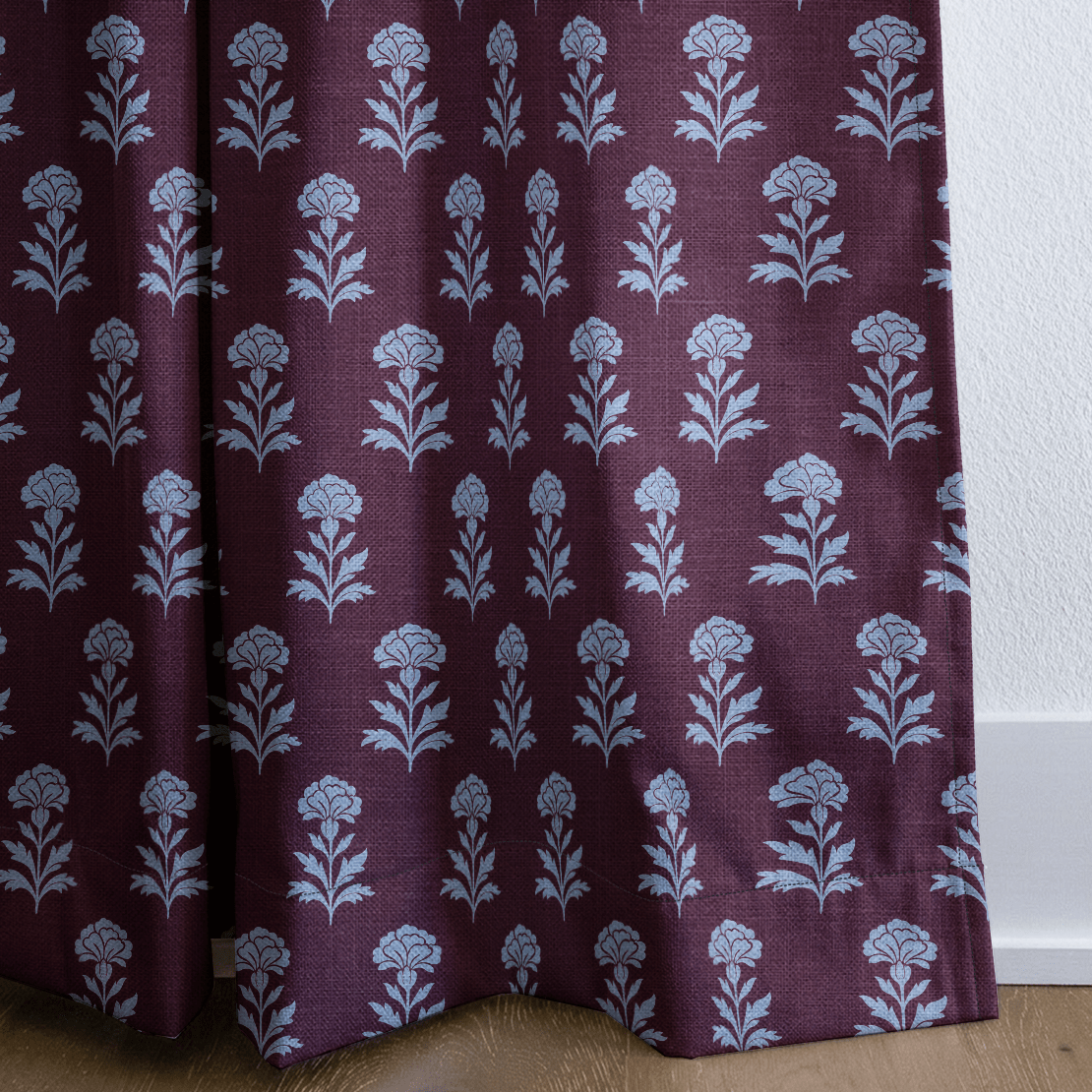 Classic Harmony Plum Motif - Drapery - Lemon Park