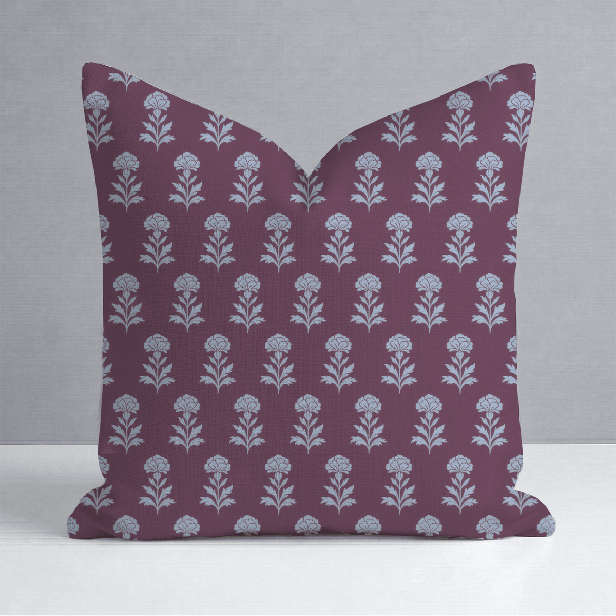 Classic Harmony Plum Motif Throw Pillow - Lemon Park