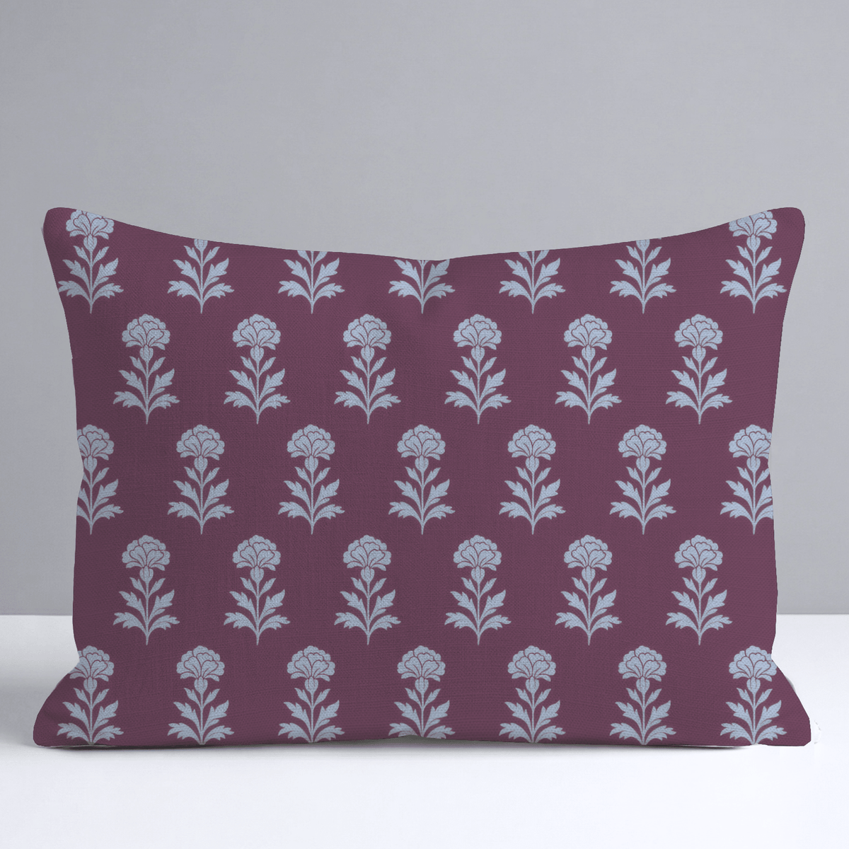 Classic Harmony Plum Motif Throw Pillow - Lemon Park