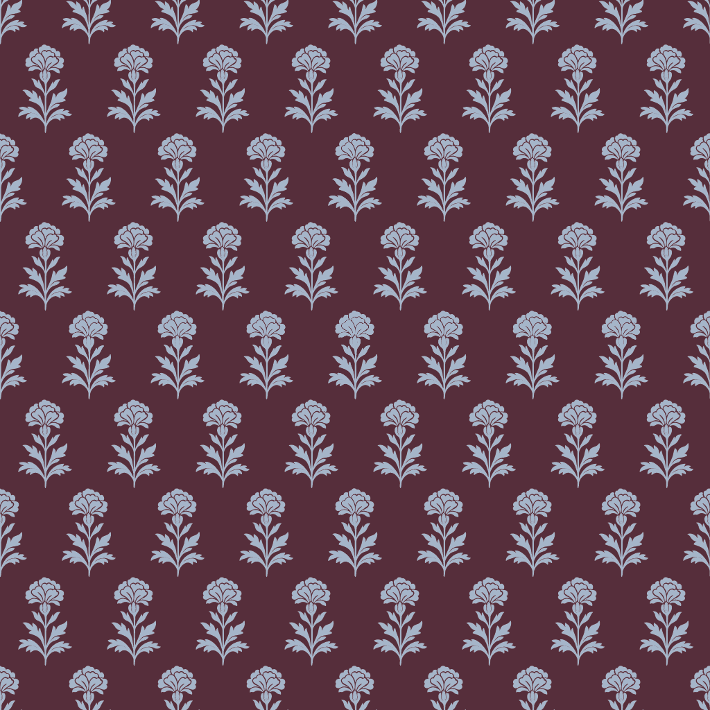 Classic Harmony Plum Motif Wallpaper - Lemon Park