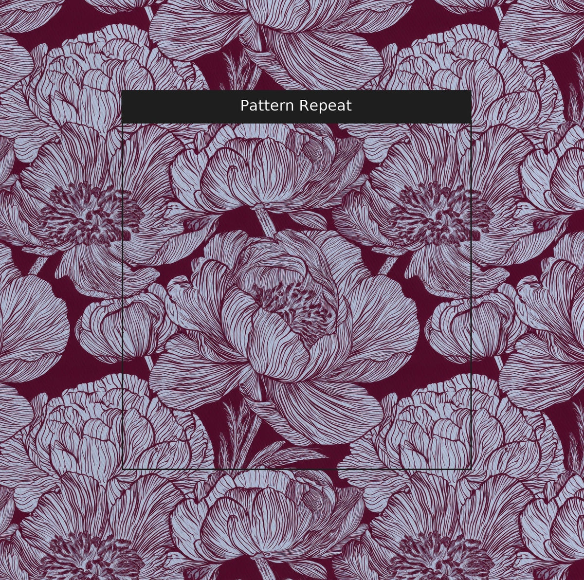 Classic Harmony Plum Peony - Fabric - Lemon Park