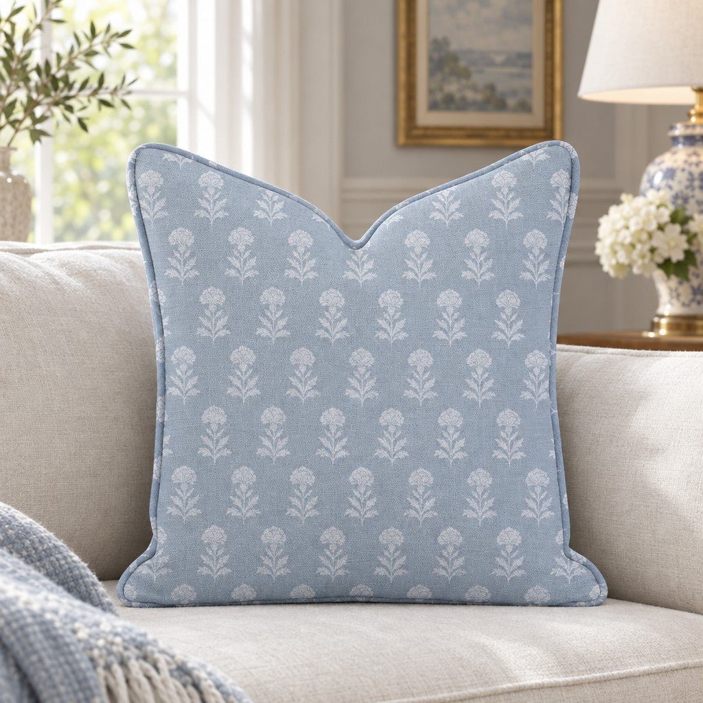 Classic Harmony Purple Motif Throw Pillow - Lemon Park