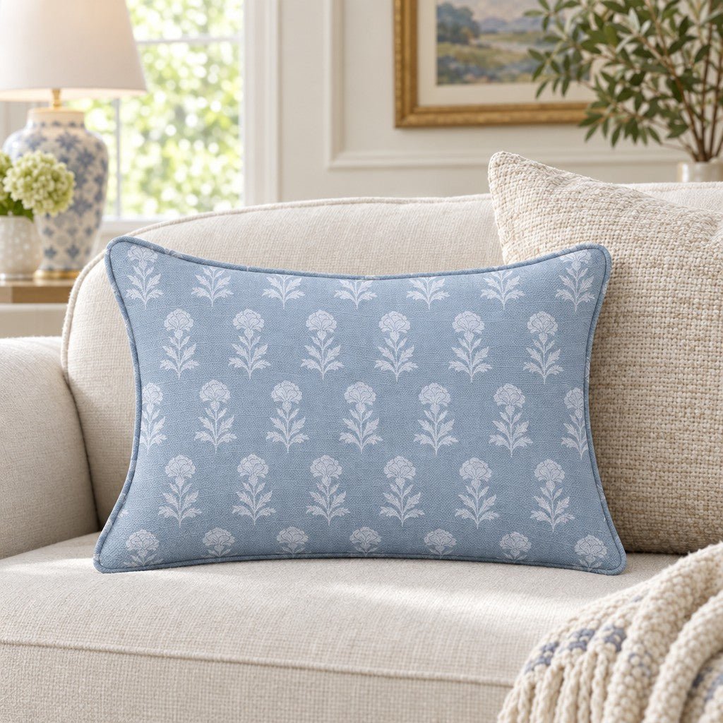 Classic Harmony Purple Motif Throw Pillow - Lemon Park