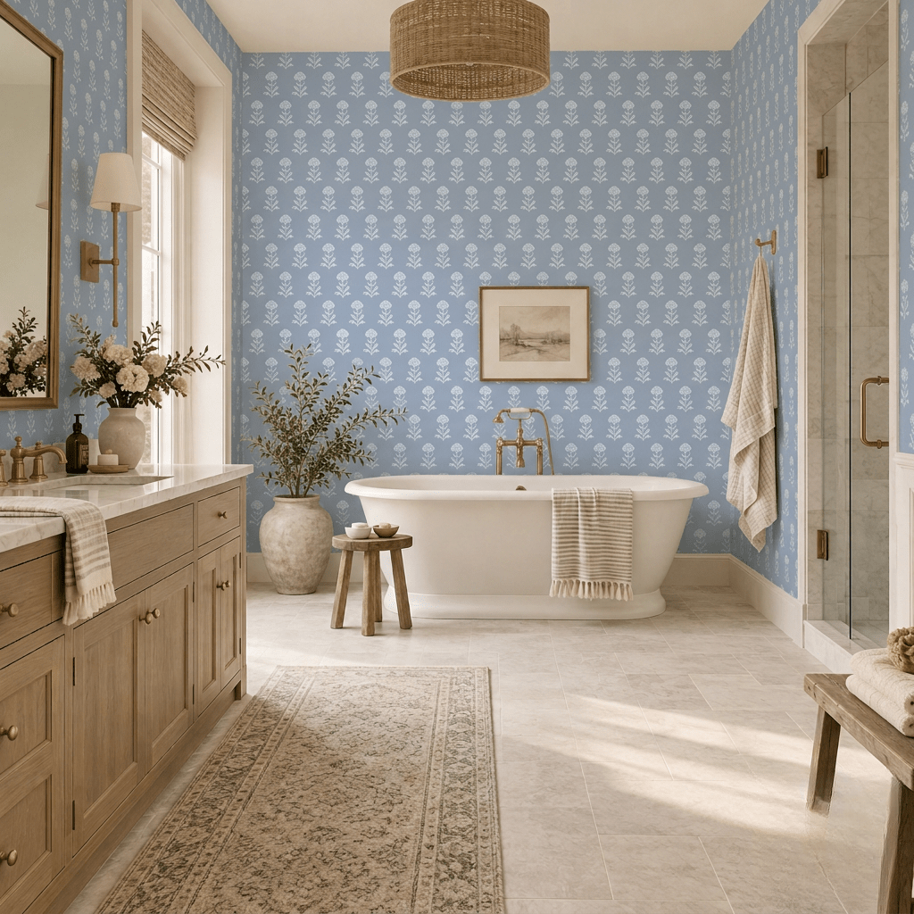 Classic Harmony Purple Motif Wallpaper - Lemon Park