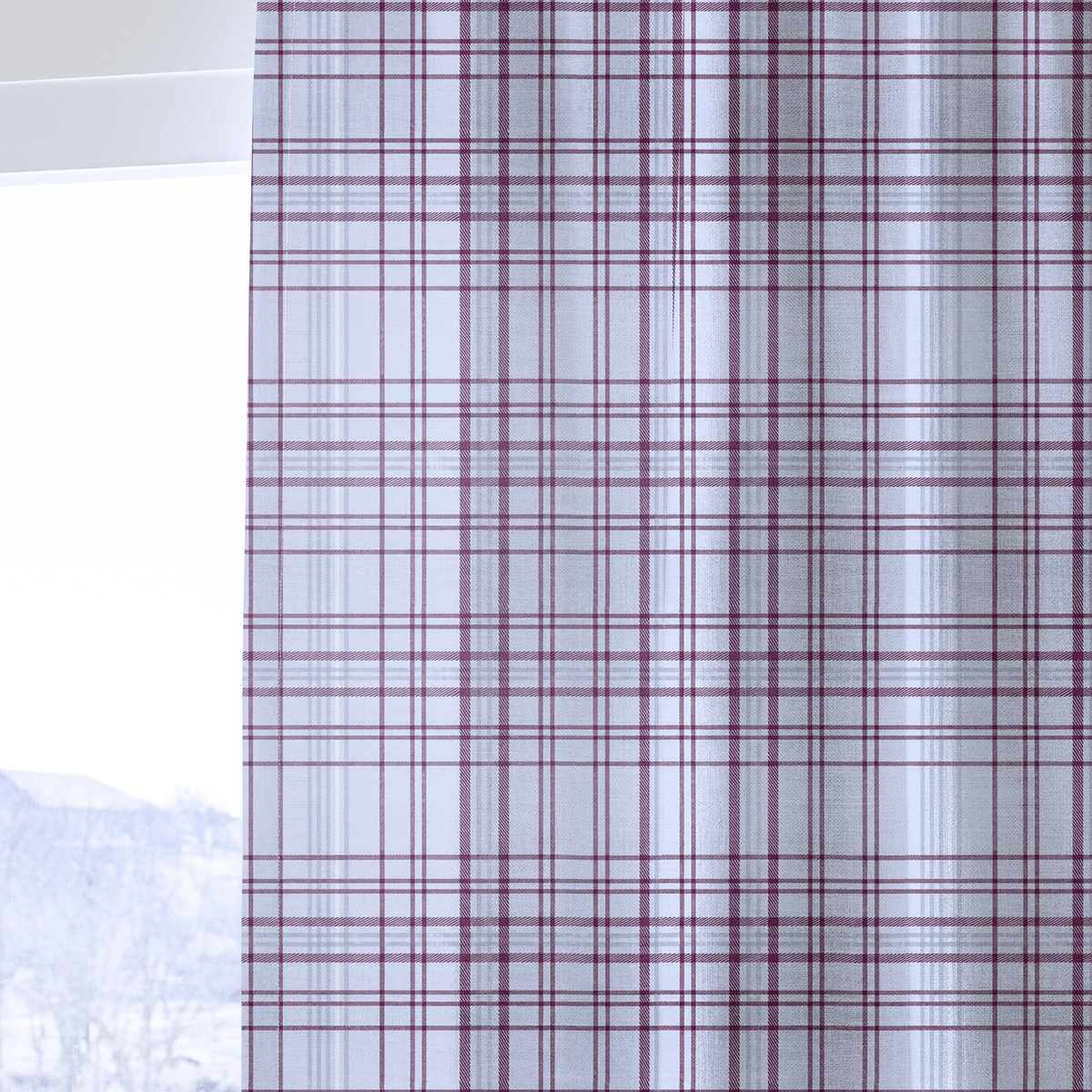 Classic Harmony Purple Plaid - Drapery - Lemon Park