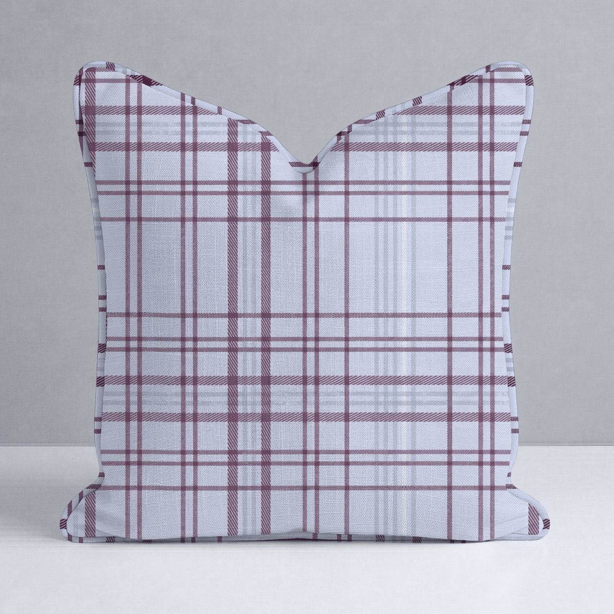 Classic Harmony Purple Plaid Throw Pillow - Lemon Park