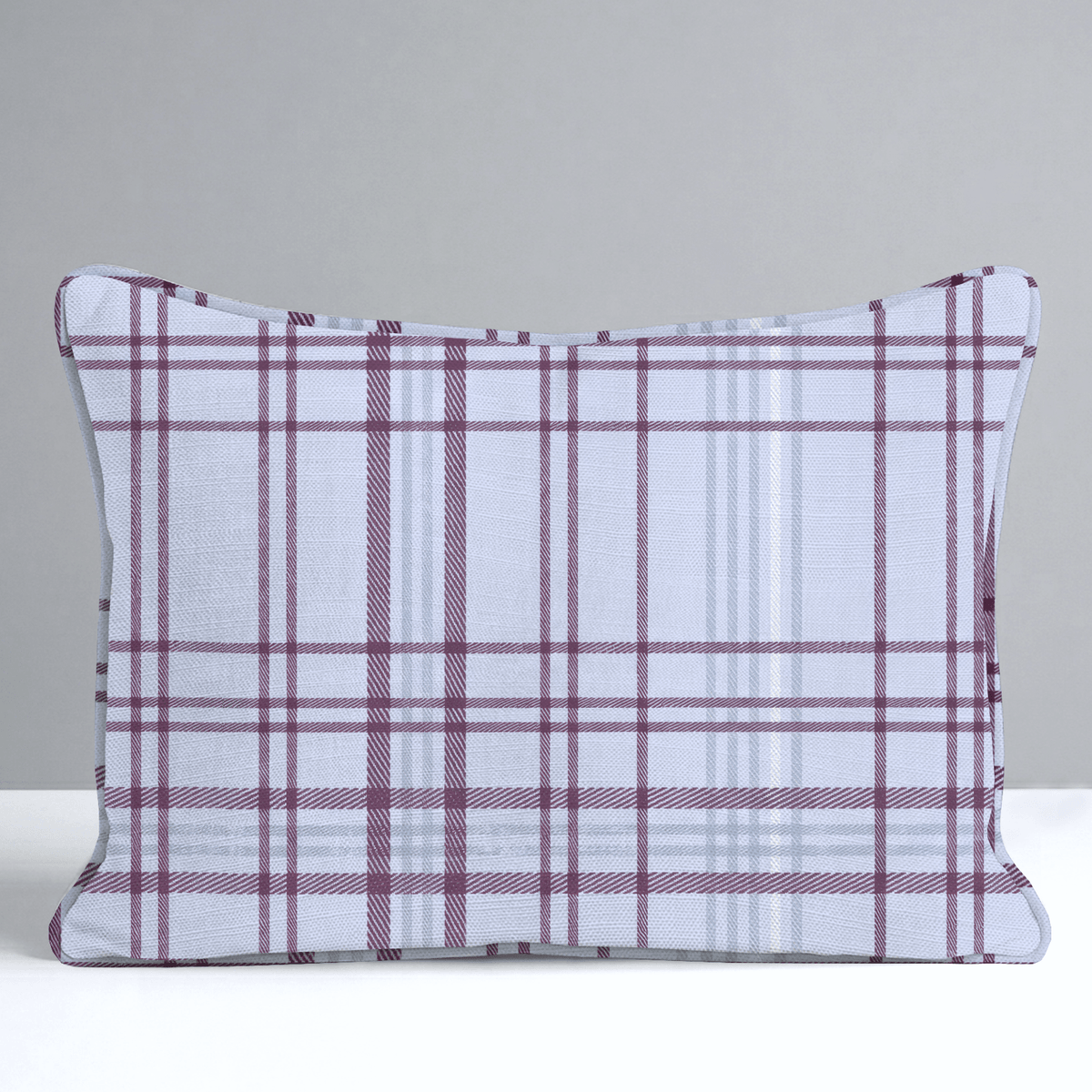 Classic Harmony Purple Plaid Throw Pillow - Lemon Park