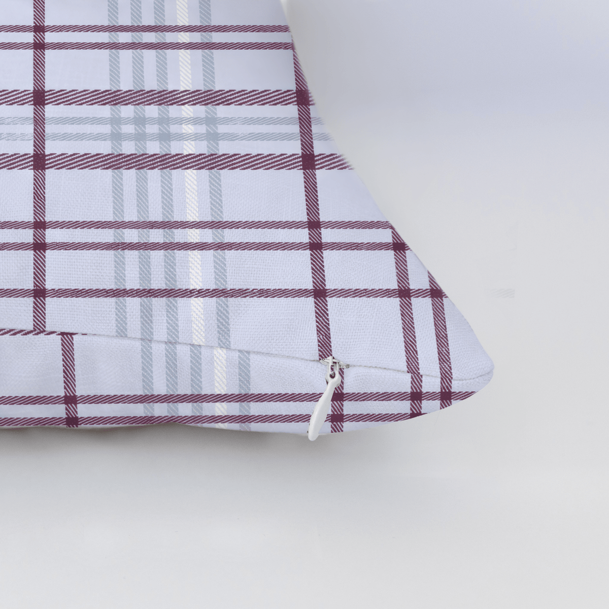 Classic Harmony Purple Plaid Throw Pillow - Lemon Park