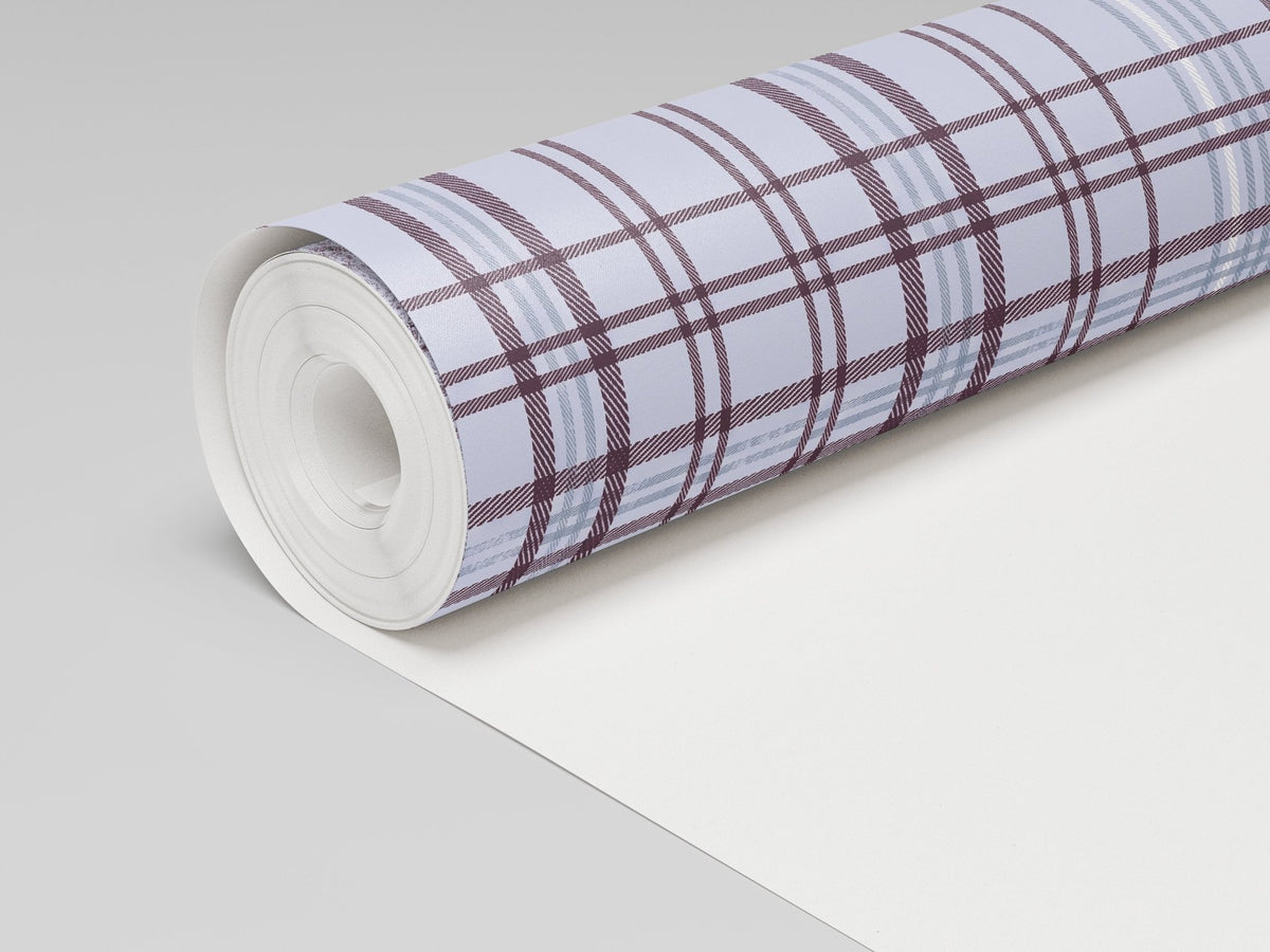 Classic Harmony Purple Plaid Wallpaper - Lemon Park
