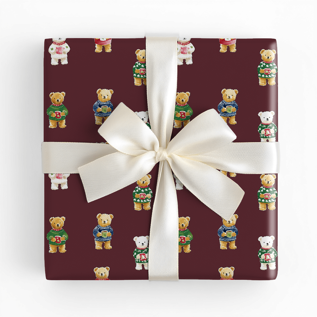 Claudey Bear - Wrapping Paper - Lemon Park